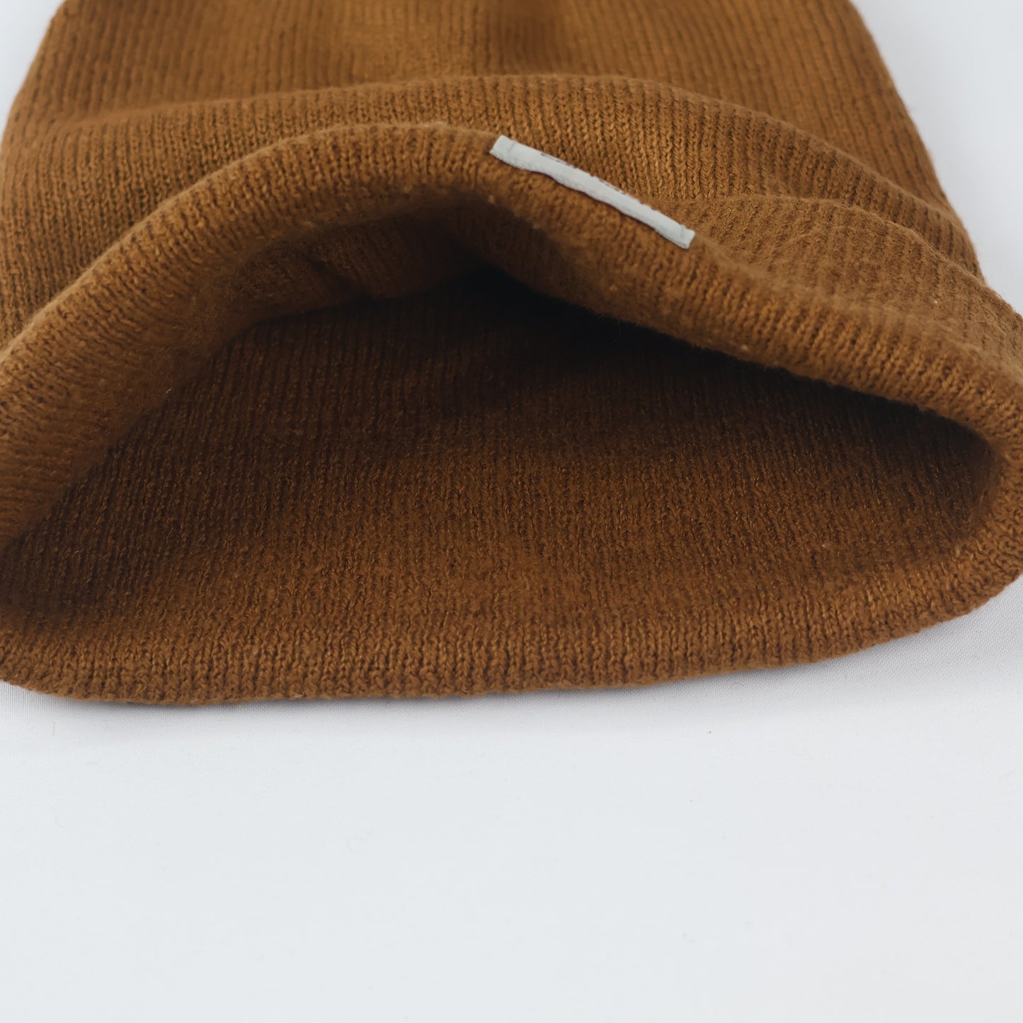 Authentic Carhartt Brown Cuffed Thrifted Beanie - Warm Winter Workwear Hat