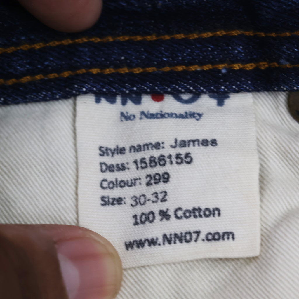 Thrifted Men's NN.07 James Classic Blue Denim Trousers Waist:33/ J1080