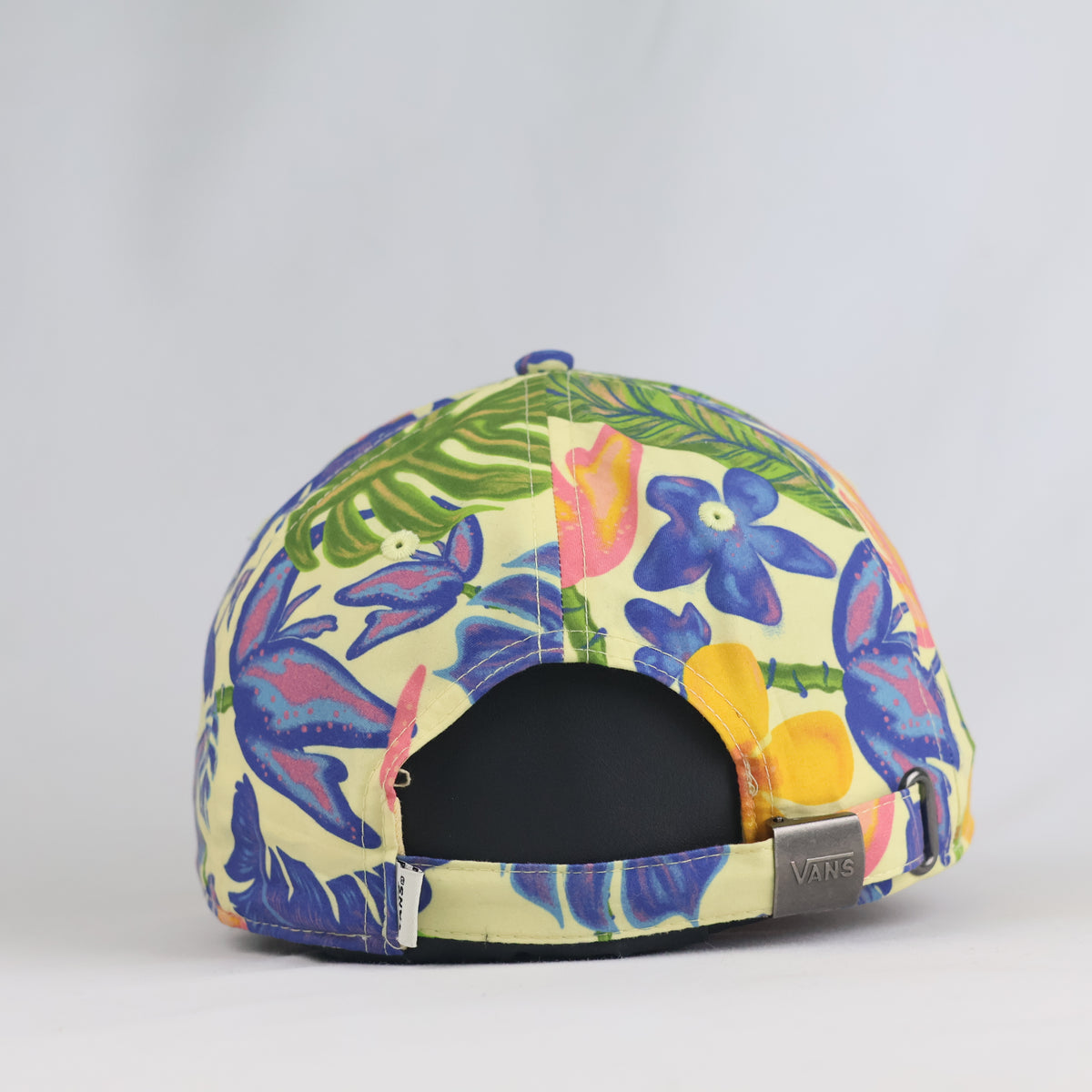 Thrifted Vans Floral Print Curved Brim Strapback Baseball Cap (Size 57–58 cm) | 10869