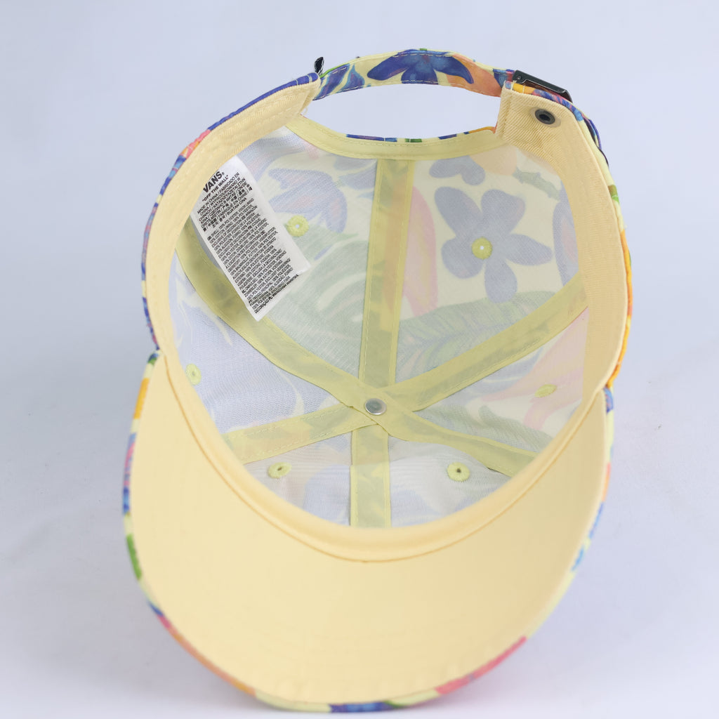 Thrifted Vans Floral Print Curved Brim Strapback Baseball Cap (Size 57–58 cm) | 10869