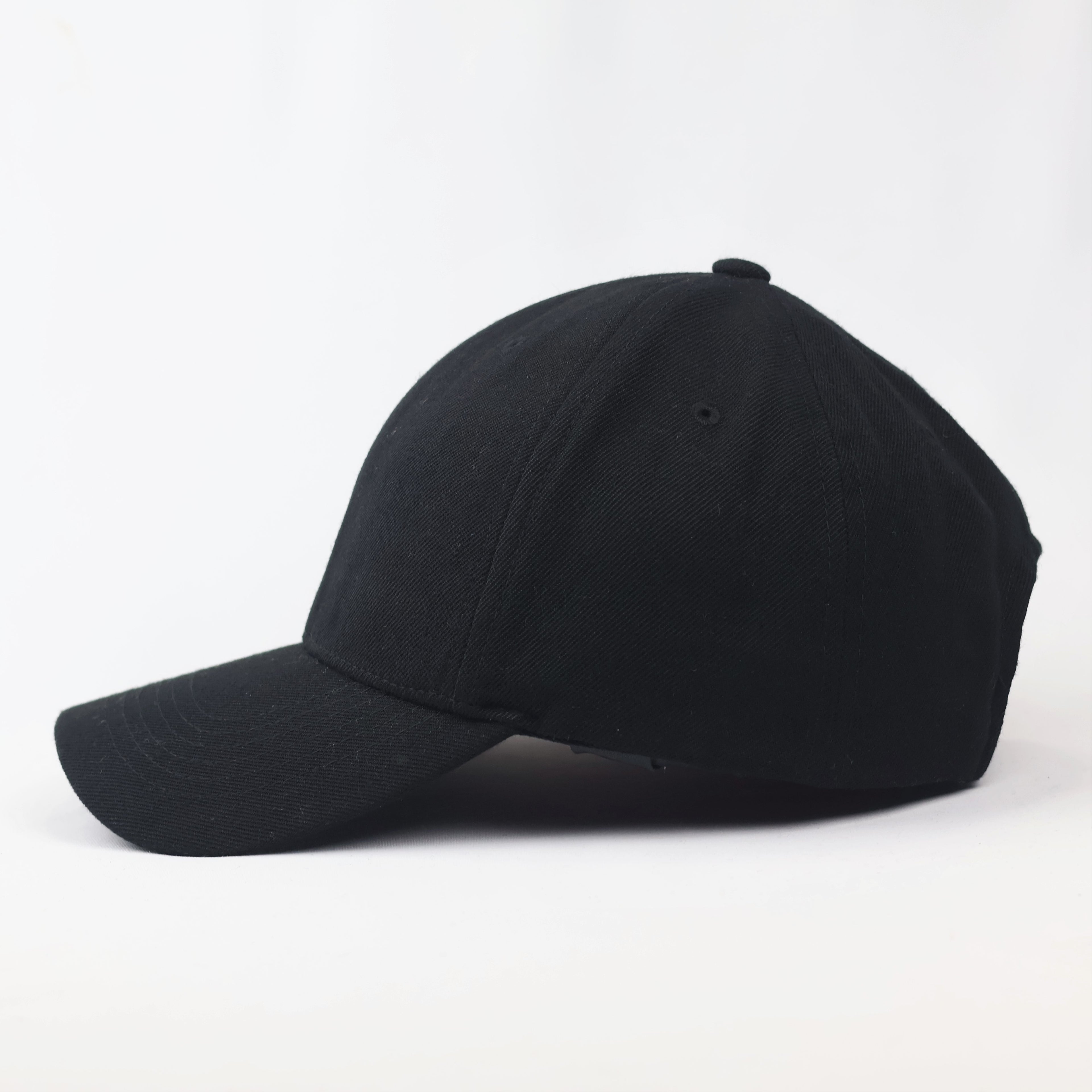 Chapter Eight Solid Black Baseball Thrifted Cap - Minimalist Korean Streetwear Hat
