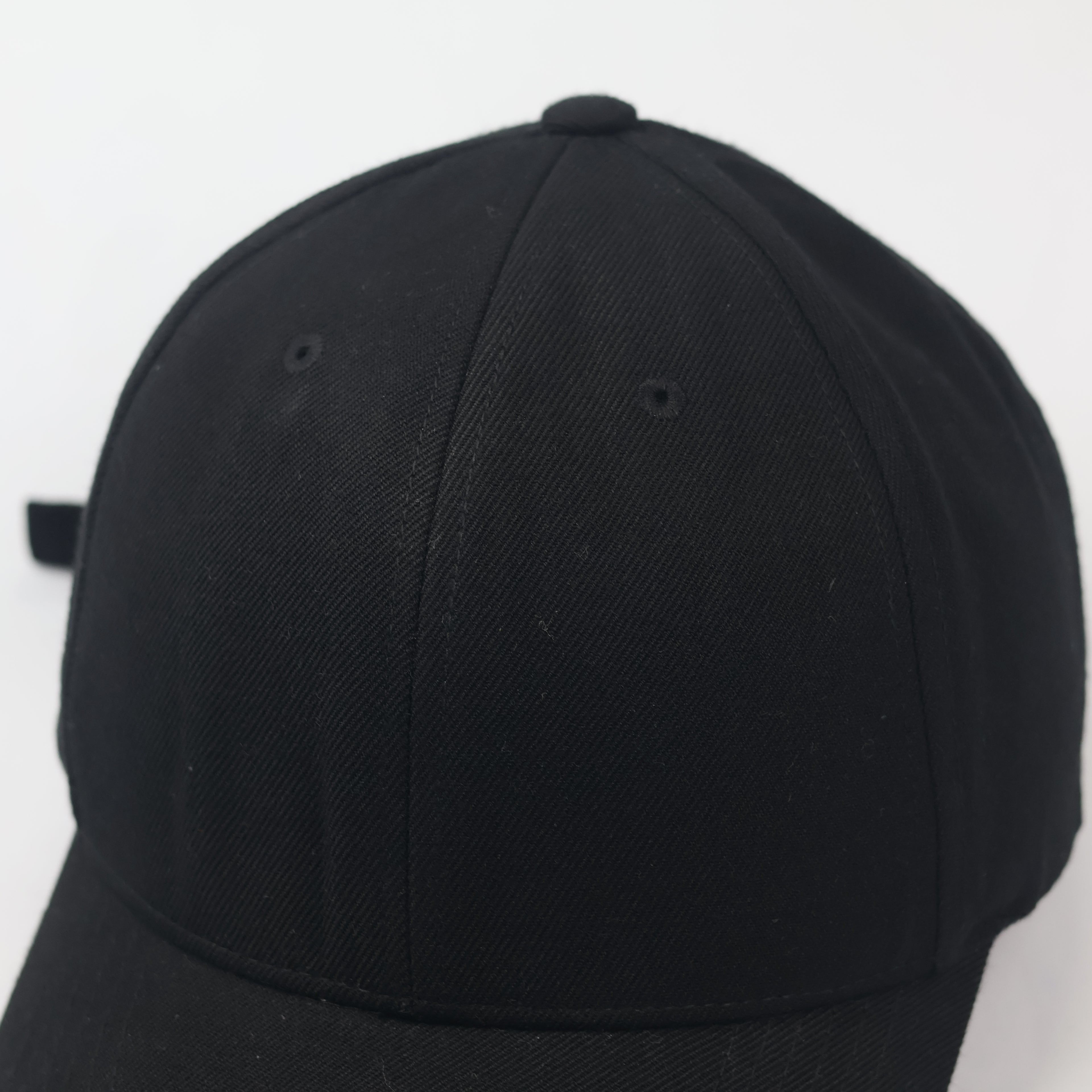 Chapter Eight Solid Black Baseball Thrifted Cap - Minimalist Korean Streetwear Hat