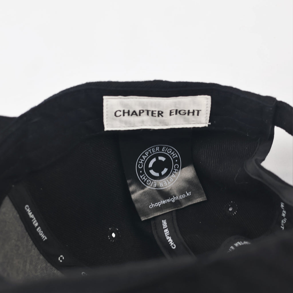 Chapter Eight Solid Black Baseball Thrifted Cap - Minimalist Korean Streetwear Hat