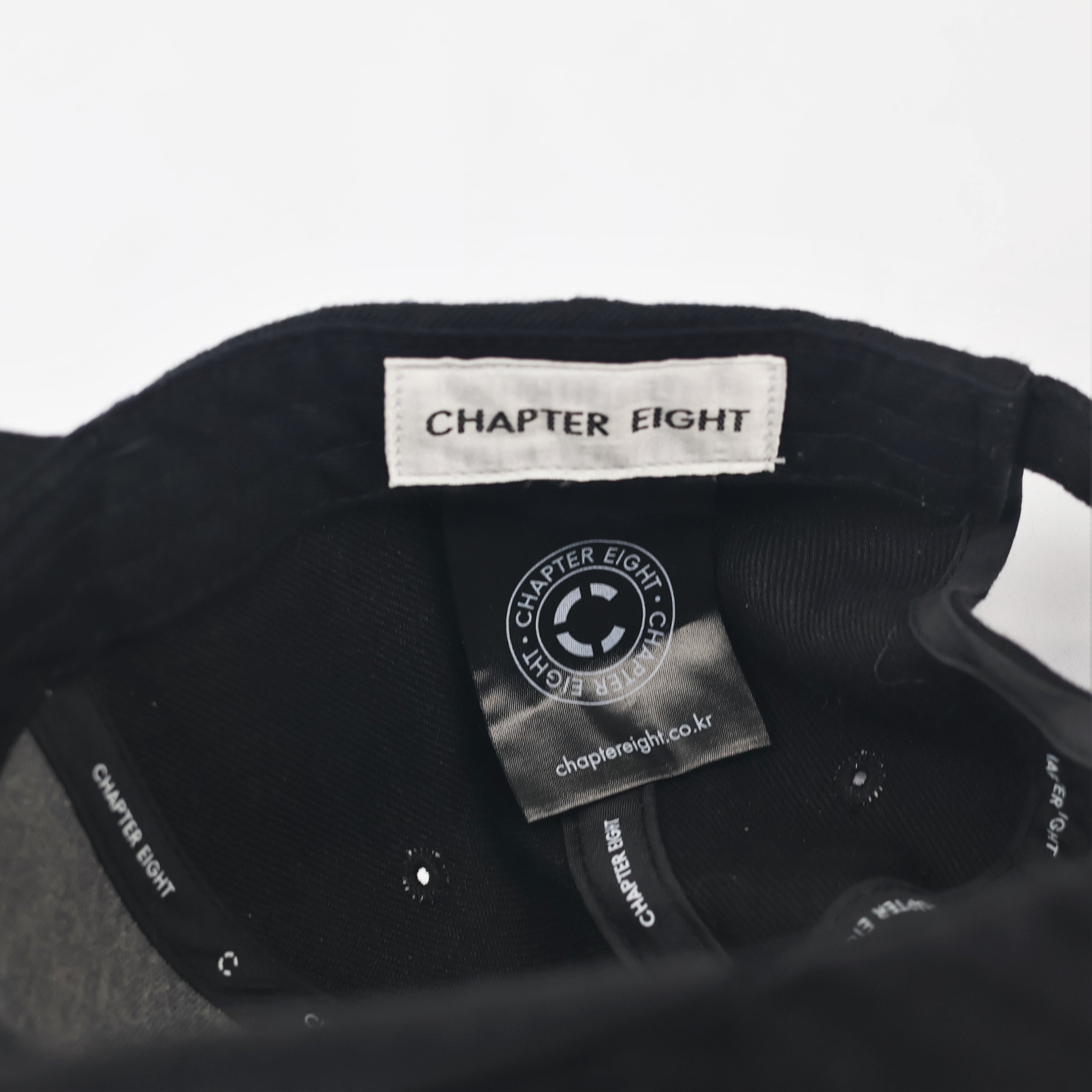 Chapter Eight Solid Black Baseball Thrifted Cap - Minimalist Korean Streetwear Hat