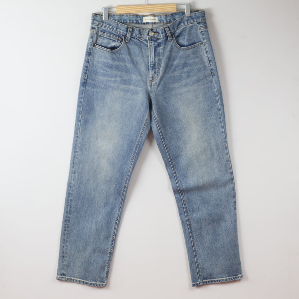 Thrifted Men's Giordano Washed Denim Trousers Waist: 32-33/ J1083