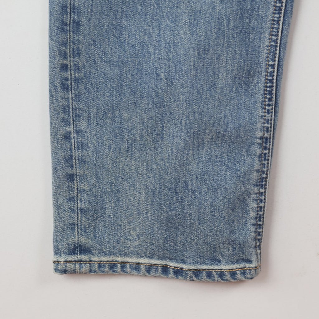 Thrifted Men's Giordano Washed Denim Trousers Waist: 32-33/ J1083