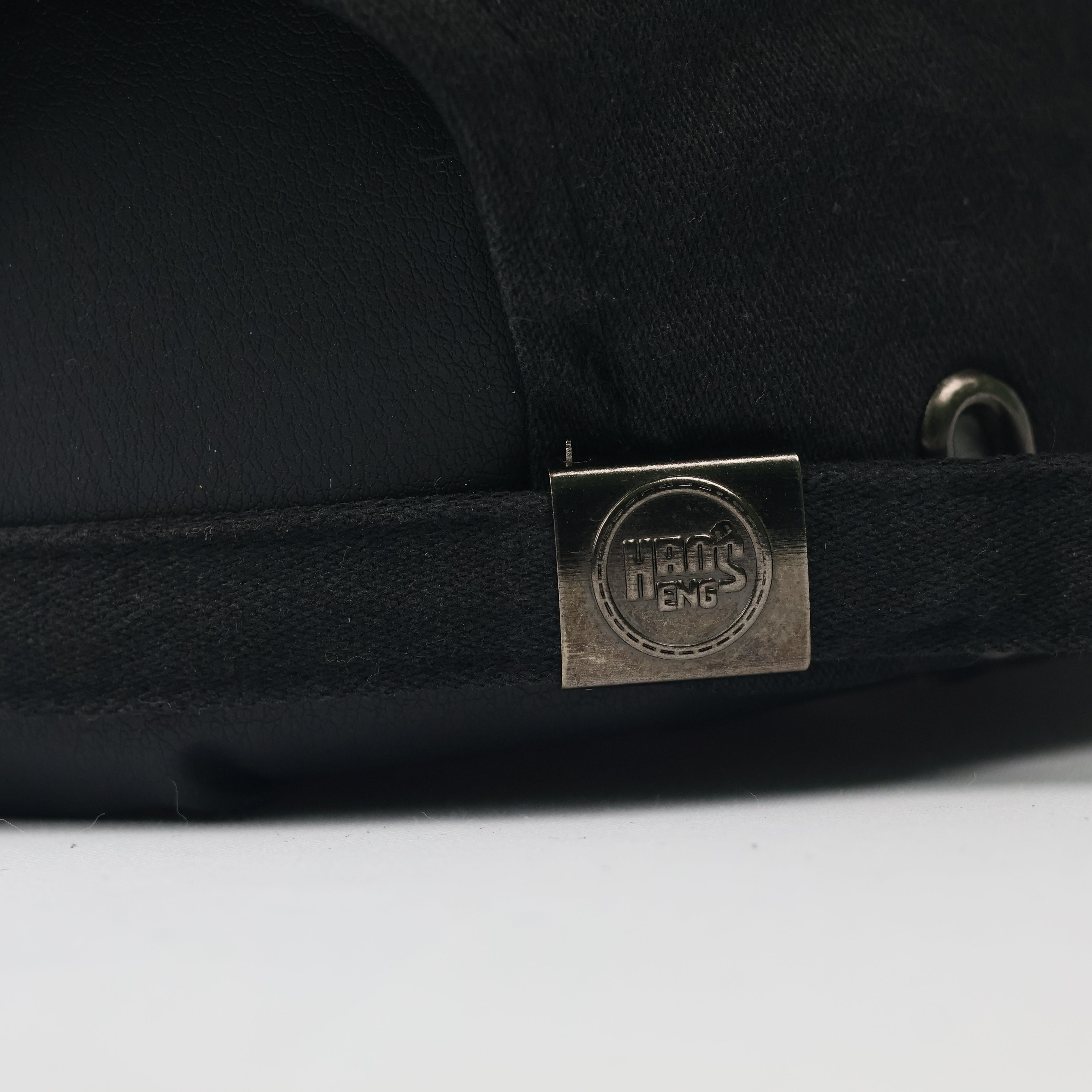 Minimalist Black "New York" Dad Thrifted Hat with USA Flag Detail