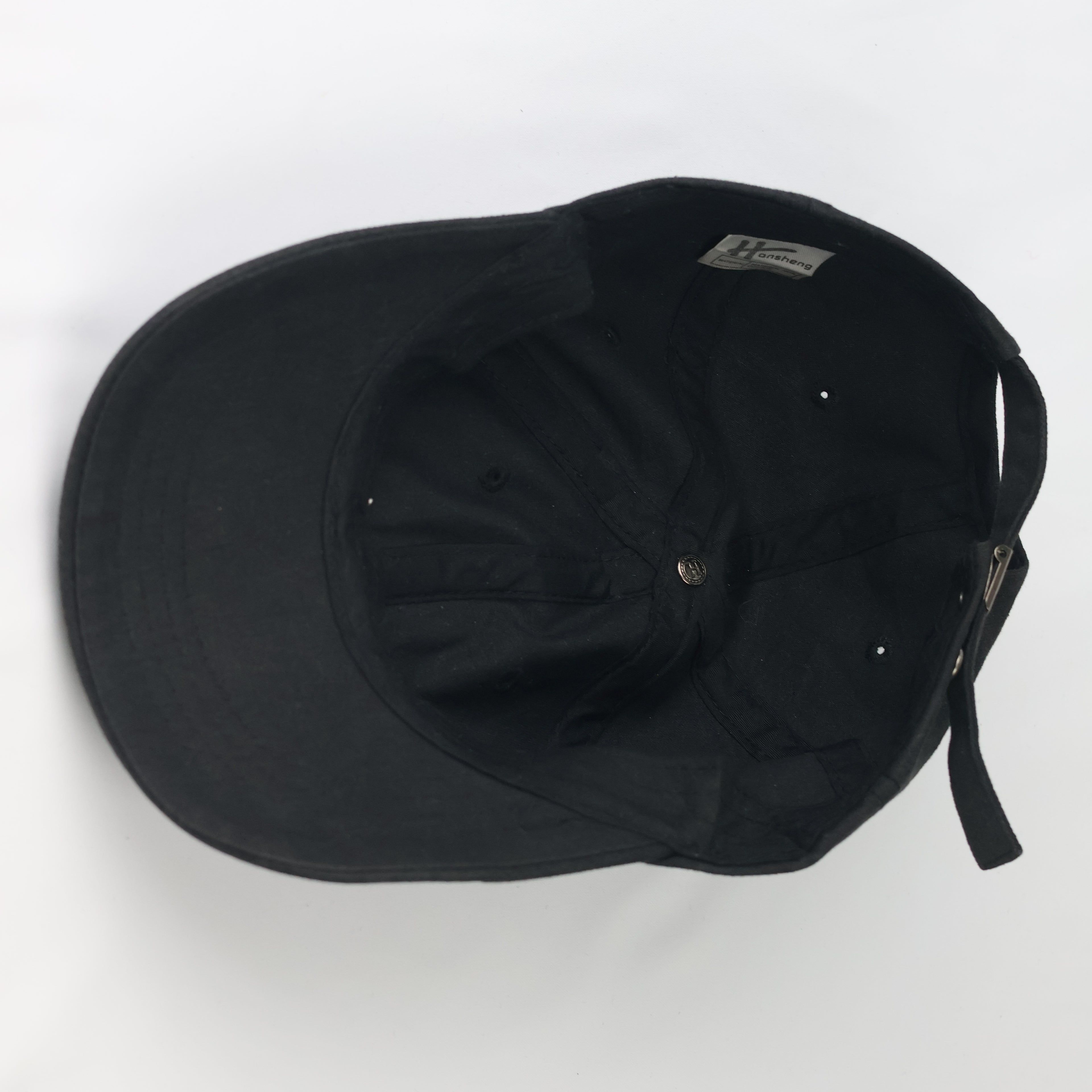 Minimalist Black "New York" Dad Thrifted Hat with USA Flag Detail