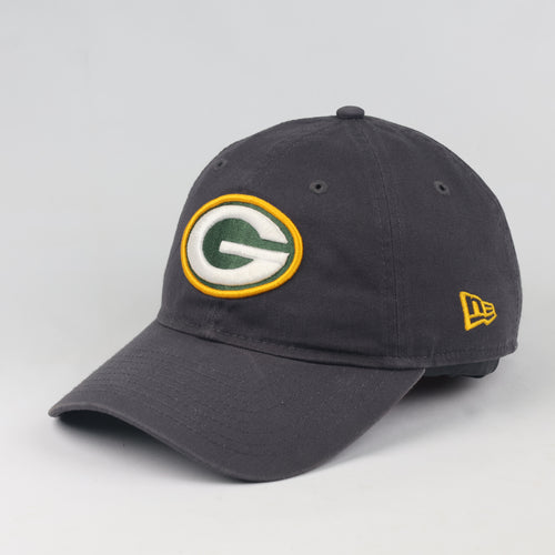 Thrifted New Era NFL Green Bay Packers Dark Charcoal Dad Cap - Size 56-58cm