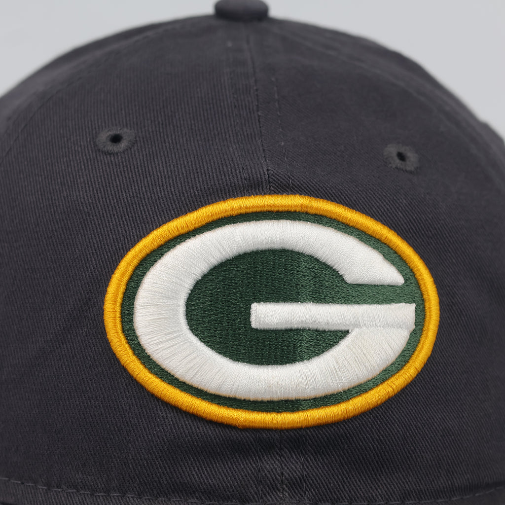 Thrifted New Era NFL Green Bay Packers Dark Charcoal Dad Cap - Size 56-58cm