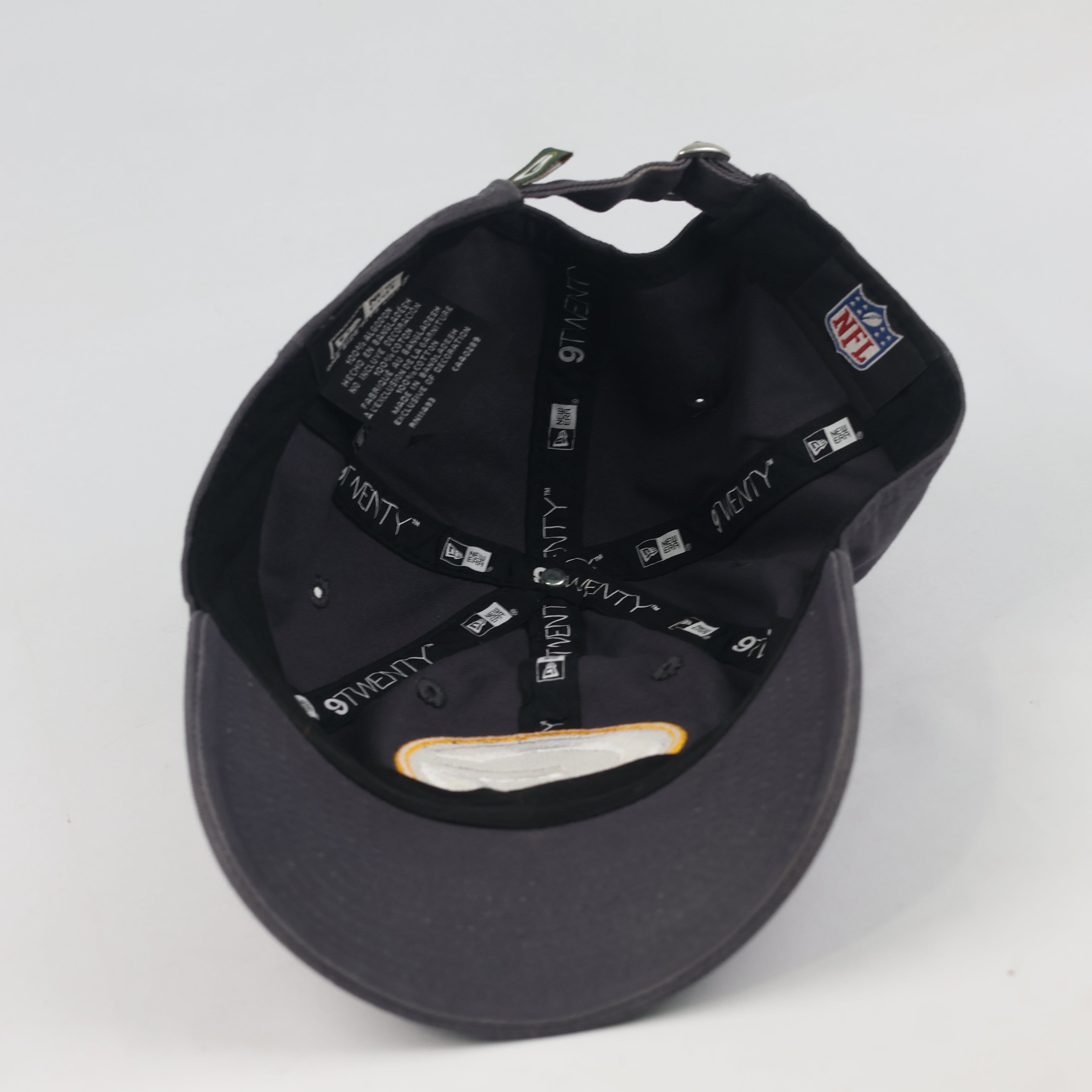 Thrifted New Era NFL Green Bay Packers Dark Charcoal Dad Cap - Size 56-58cm