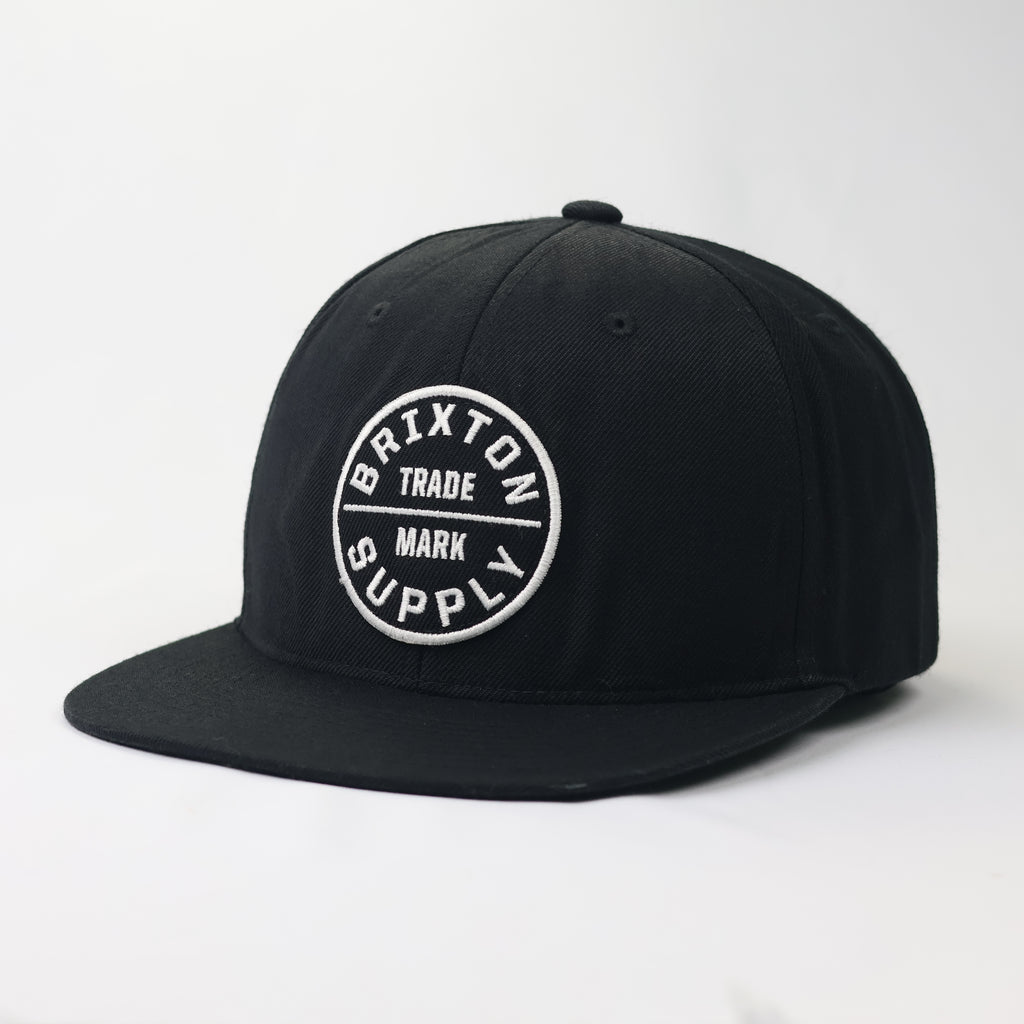 Thrifted Brixton Circle Patch Snapback - Size 56-58cm