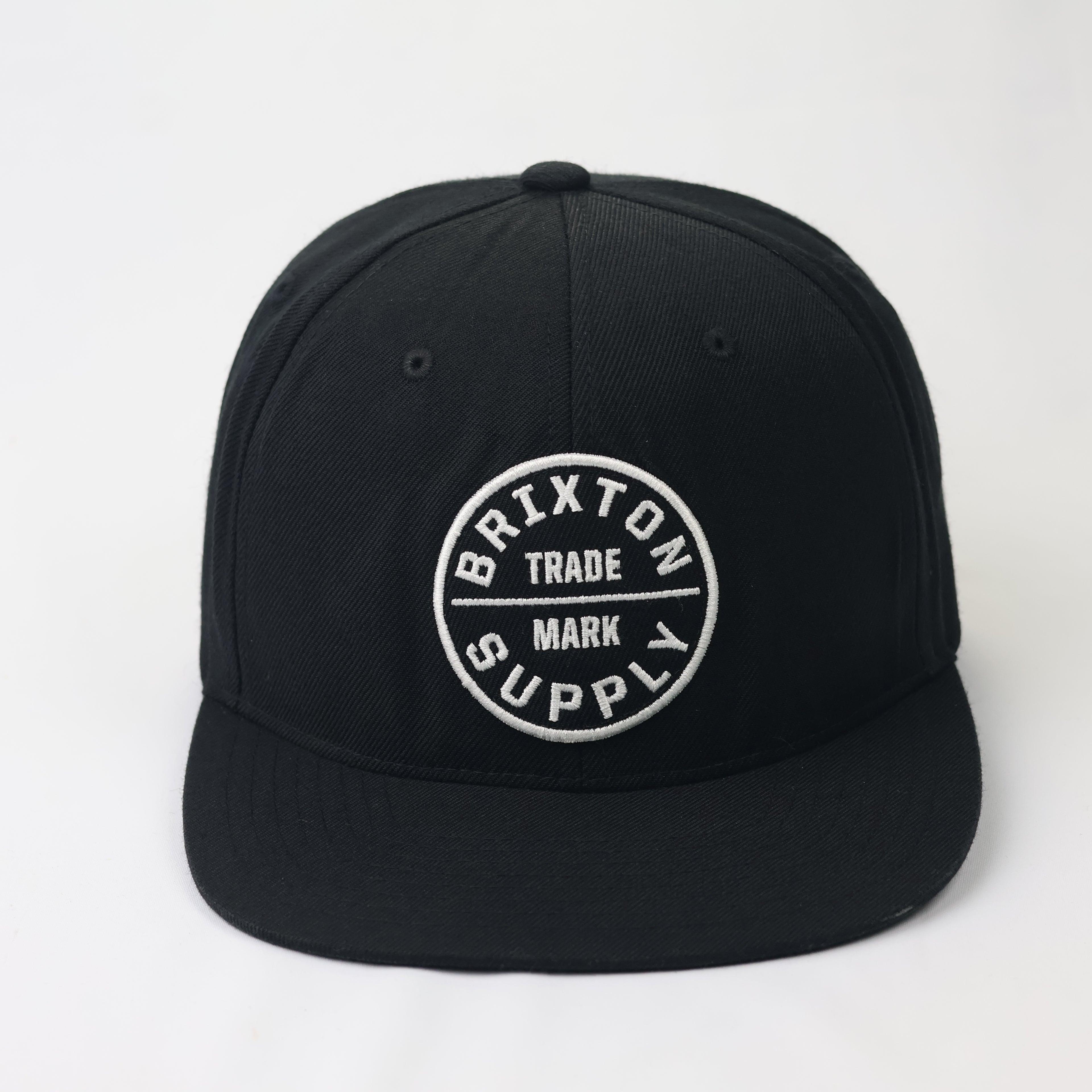 Thrifted Brixton Circle Patch Snapback - Size 56-58cm