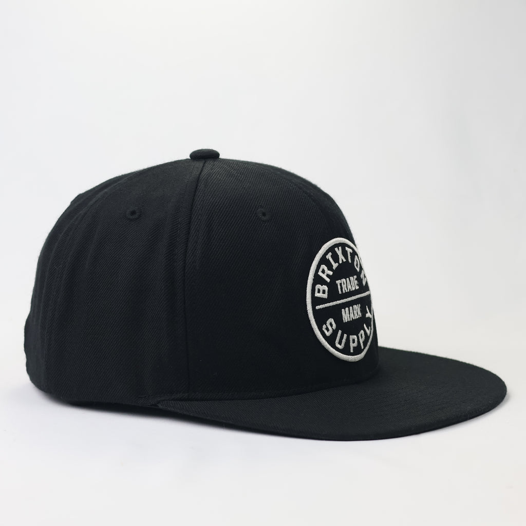 Thrifted Brixton Circle Patch Snapback - Size 56-58cm
