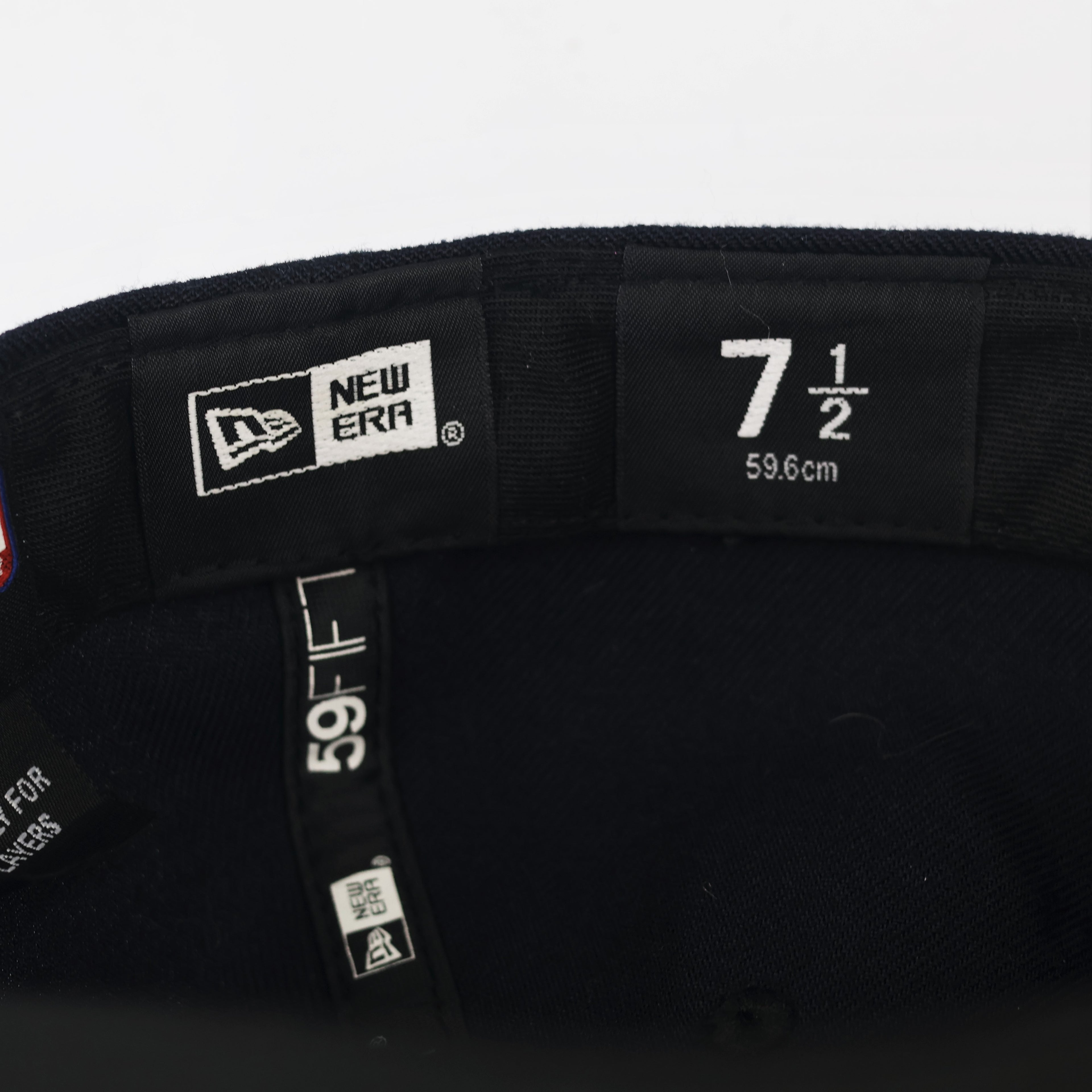 New Era Mens Cotton New York Yankees MLB Authentic Collection 59FIFTY Thrifted Cap, Size 7 1/2, Black