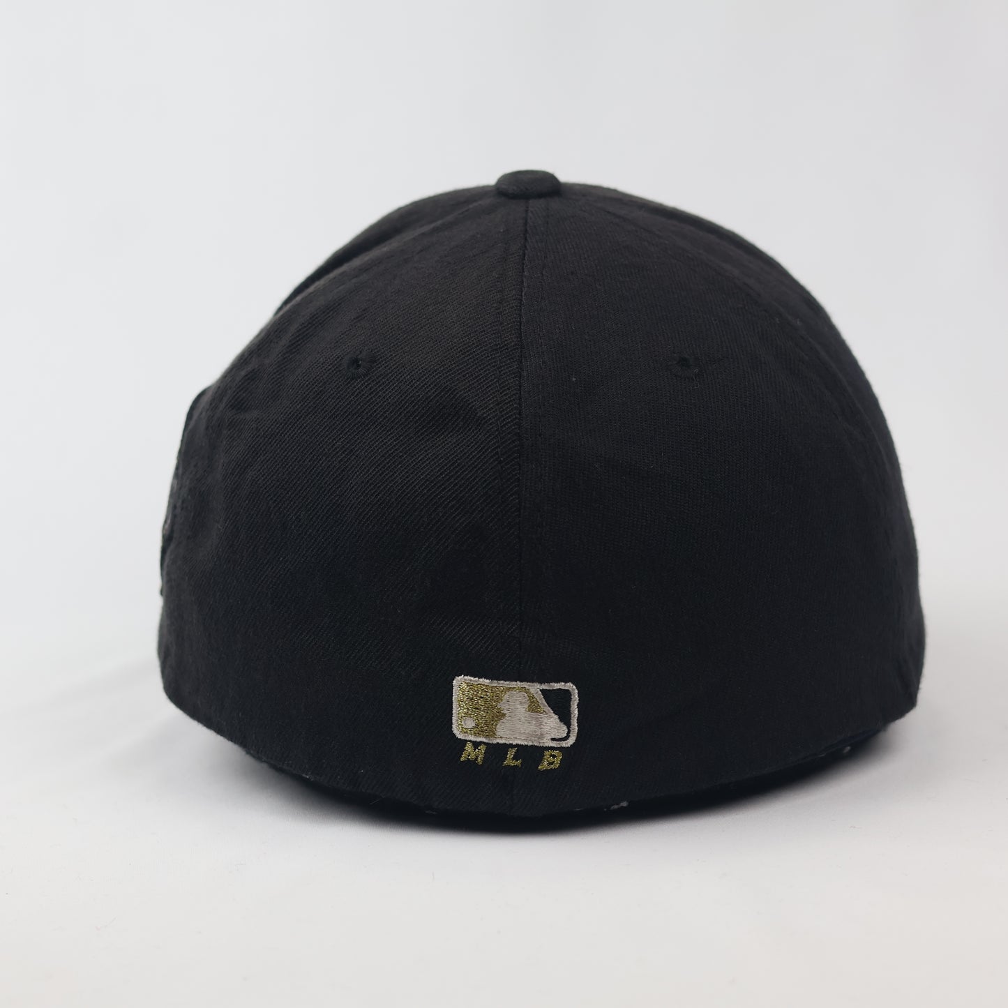 San Diego Padres Black & Gold Flexfit Thrifted Cap - SD Logo with Side Patch L-XXL