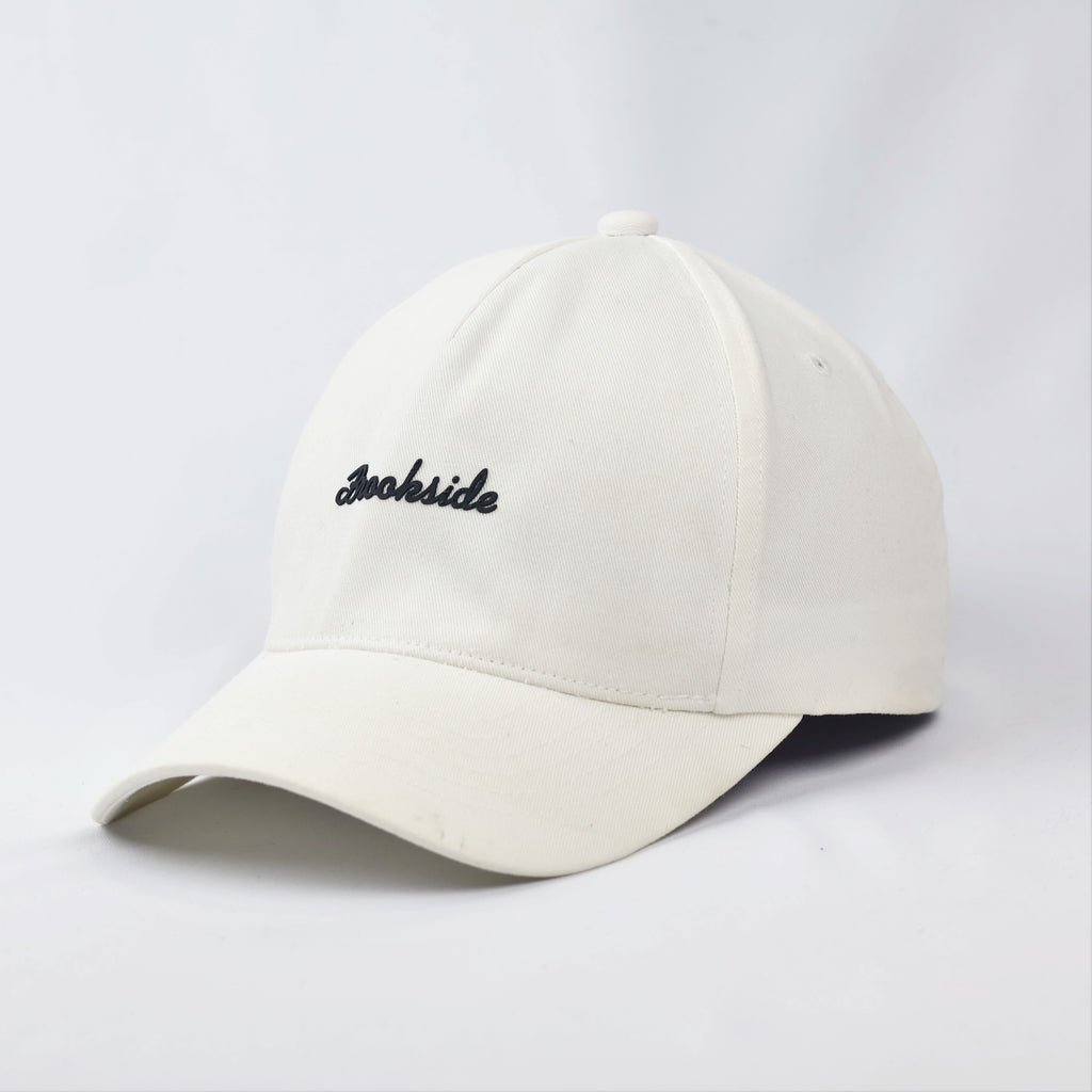 Brookside Off-White Cotton Baseball Thrifted Cap - Urban Trend Embroidered Strapback Hat