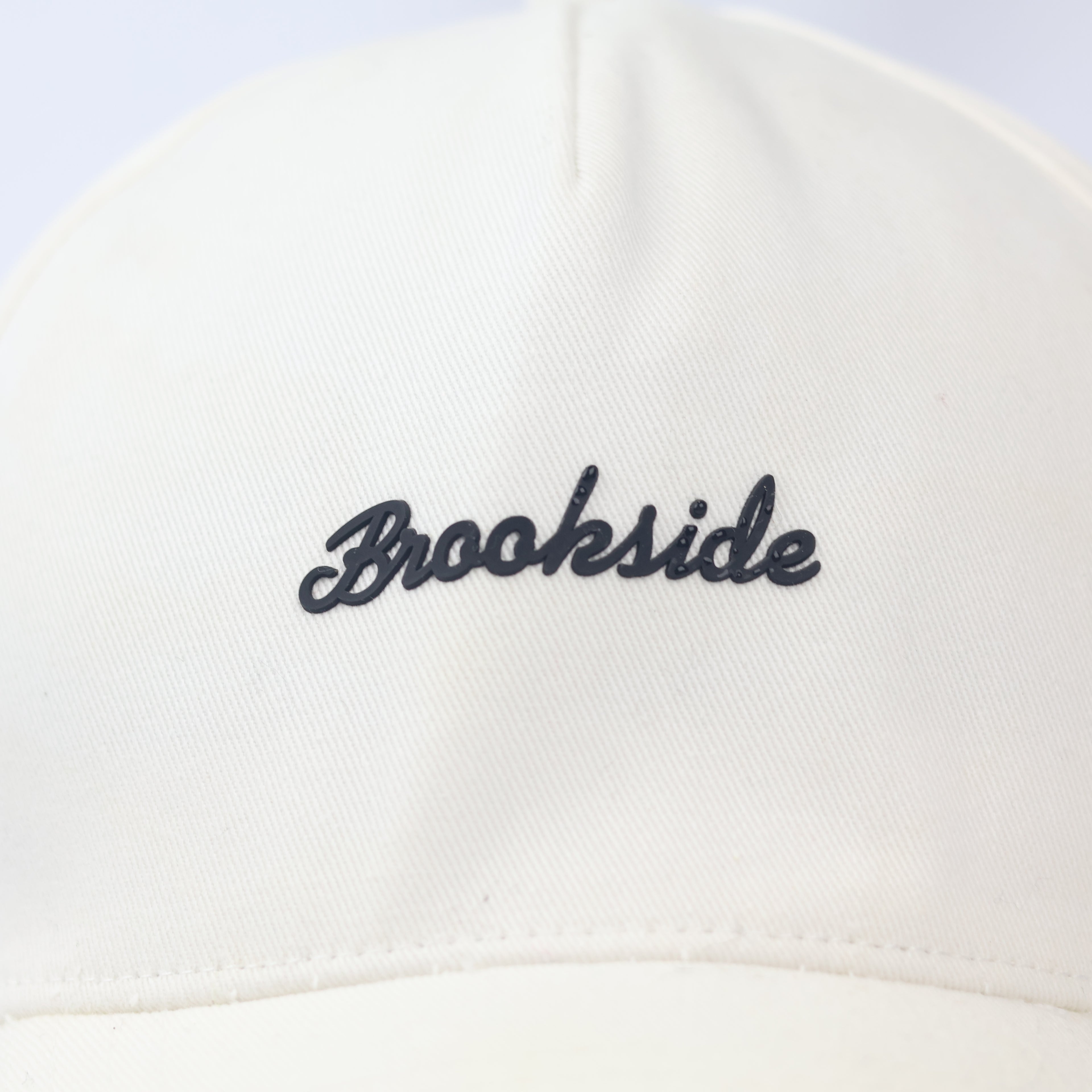 Brookside Off-White Cotton Baseball Thrifted Cap - Urban Trend Embroidered Strapback Hat