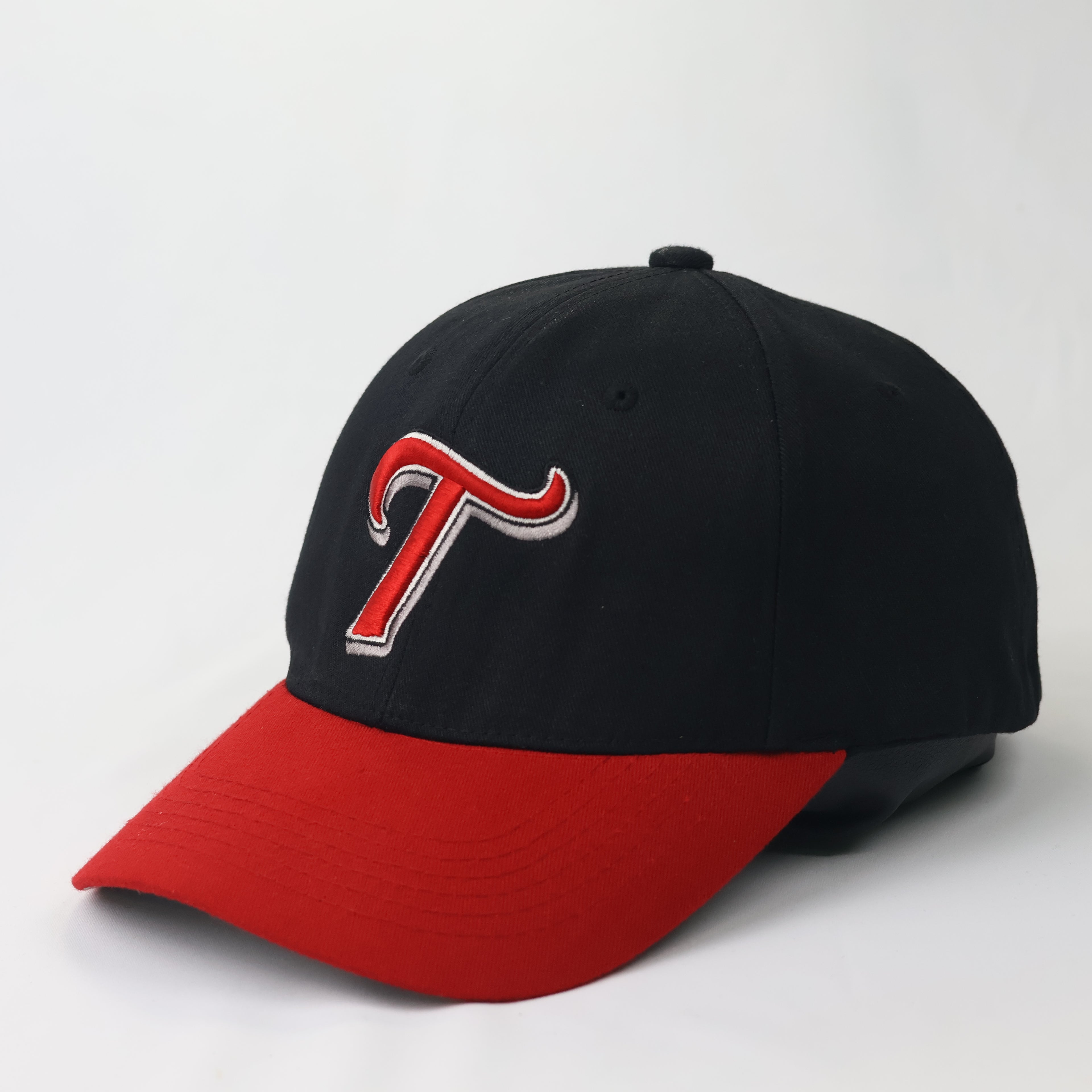 Vintage Kia Tigers KBO Thrifted Baseball Cap - Black & Red Two-Tone