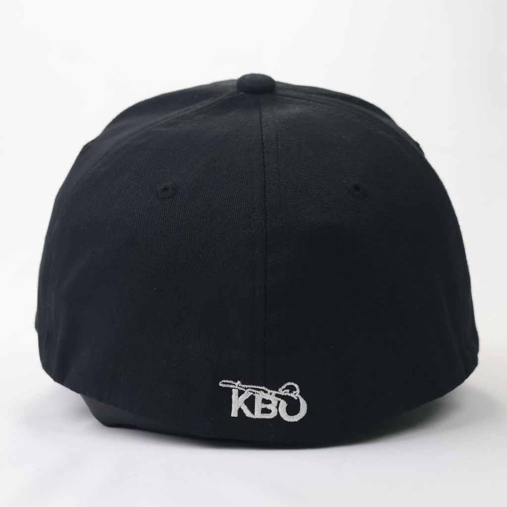 Vintage Kia Tigers KBO Thrifted Baseball Cap - Black & Red Two-Tone