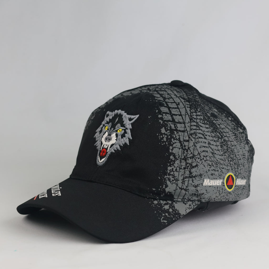thrifted Mauer Häuser Graphic Print Wolf Baseball Cap (57-58cm) | 11005