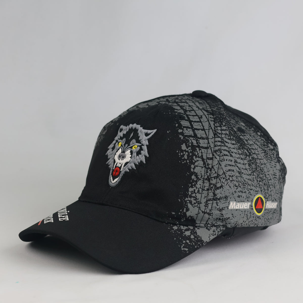 thrifted Mauer Häuser Graphic Print Wolf Baseball Cap (57-58cm) | 11005