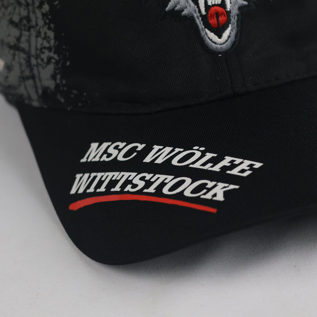 thrifted Mauer Häuser Graphic Print Wolf Baseball Cap (57-58cm) | 11005