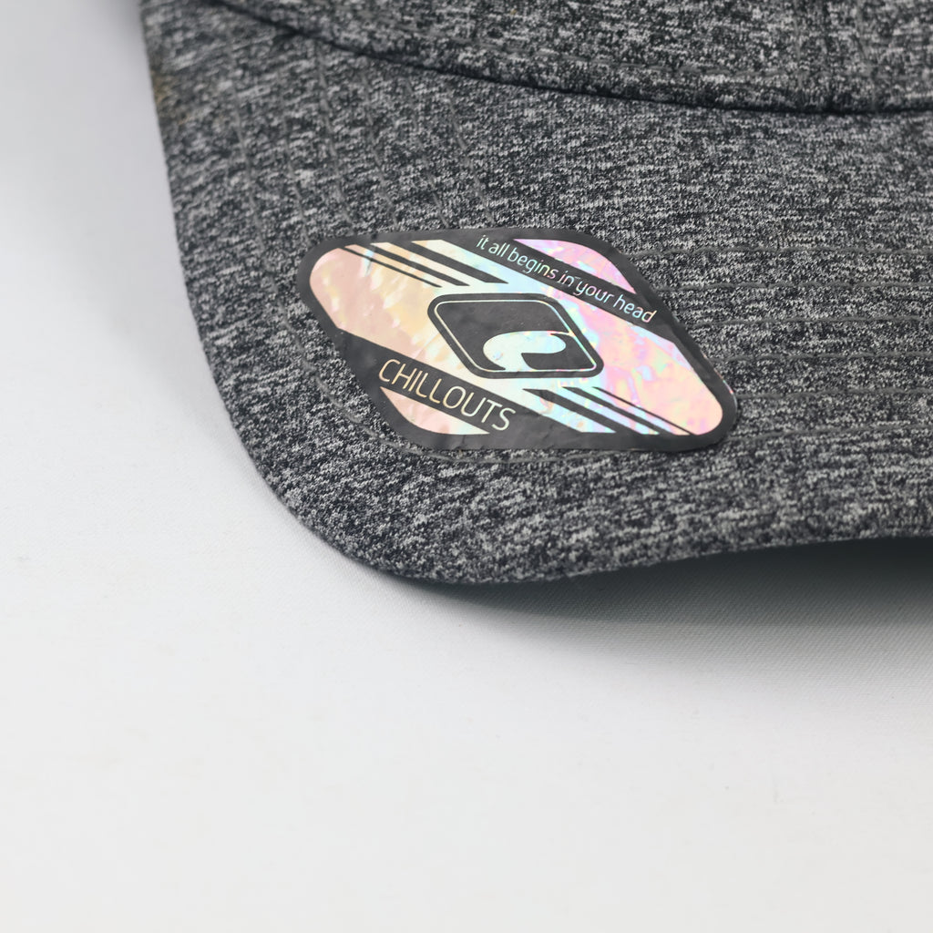 Thrifted Chillouts Heathered Grey Curved Visor Cap - Size 60-61cm