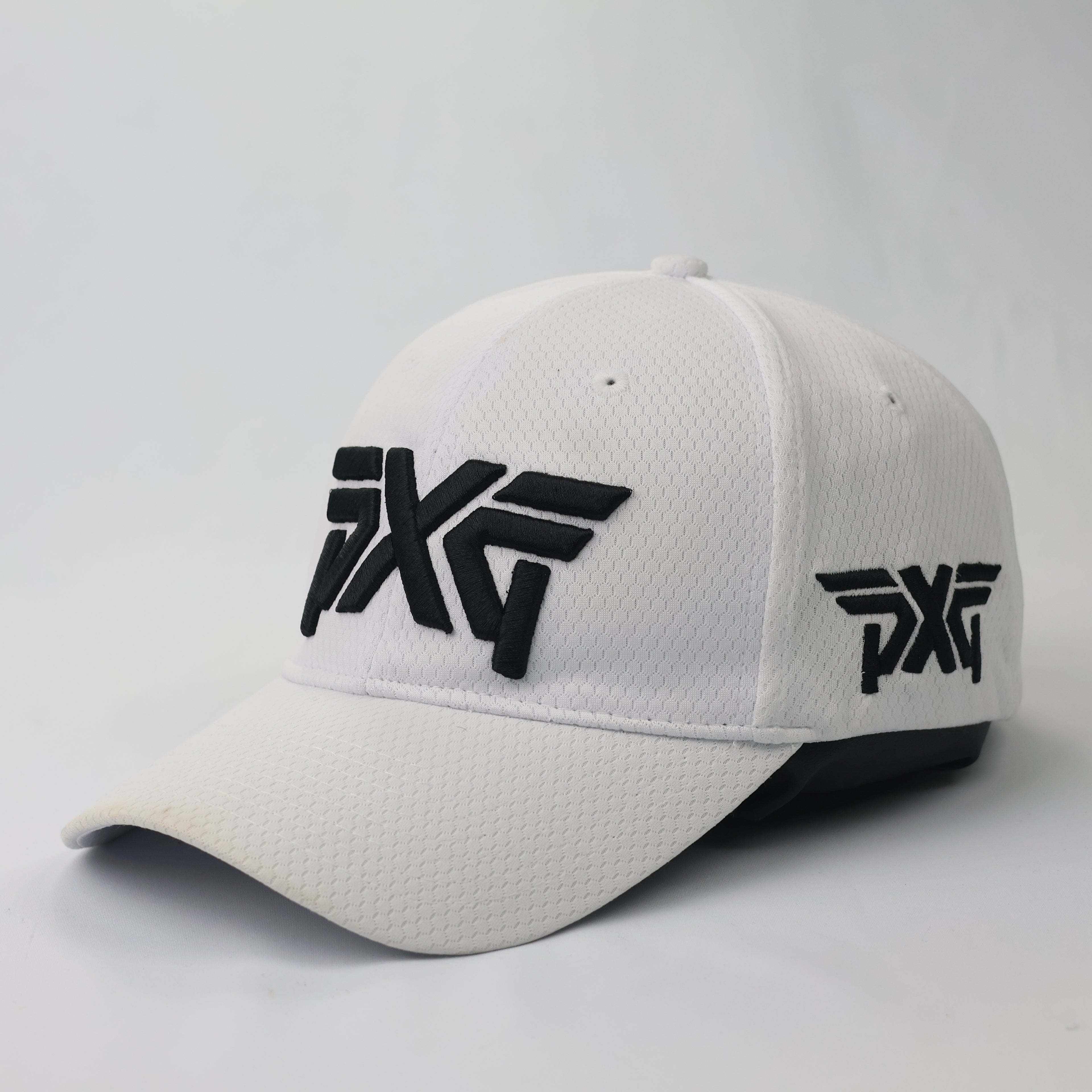 PXG Golf Luxury Thrifted Hat - White Performance Mesh