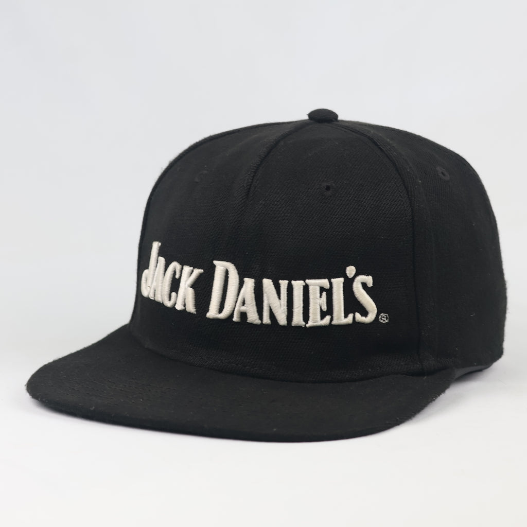 Thrifted Jack Daniel's Whiskey Embroidered Flat Brim Cap - Size 56-58cm