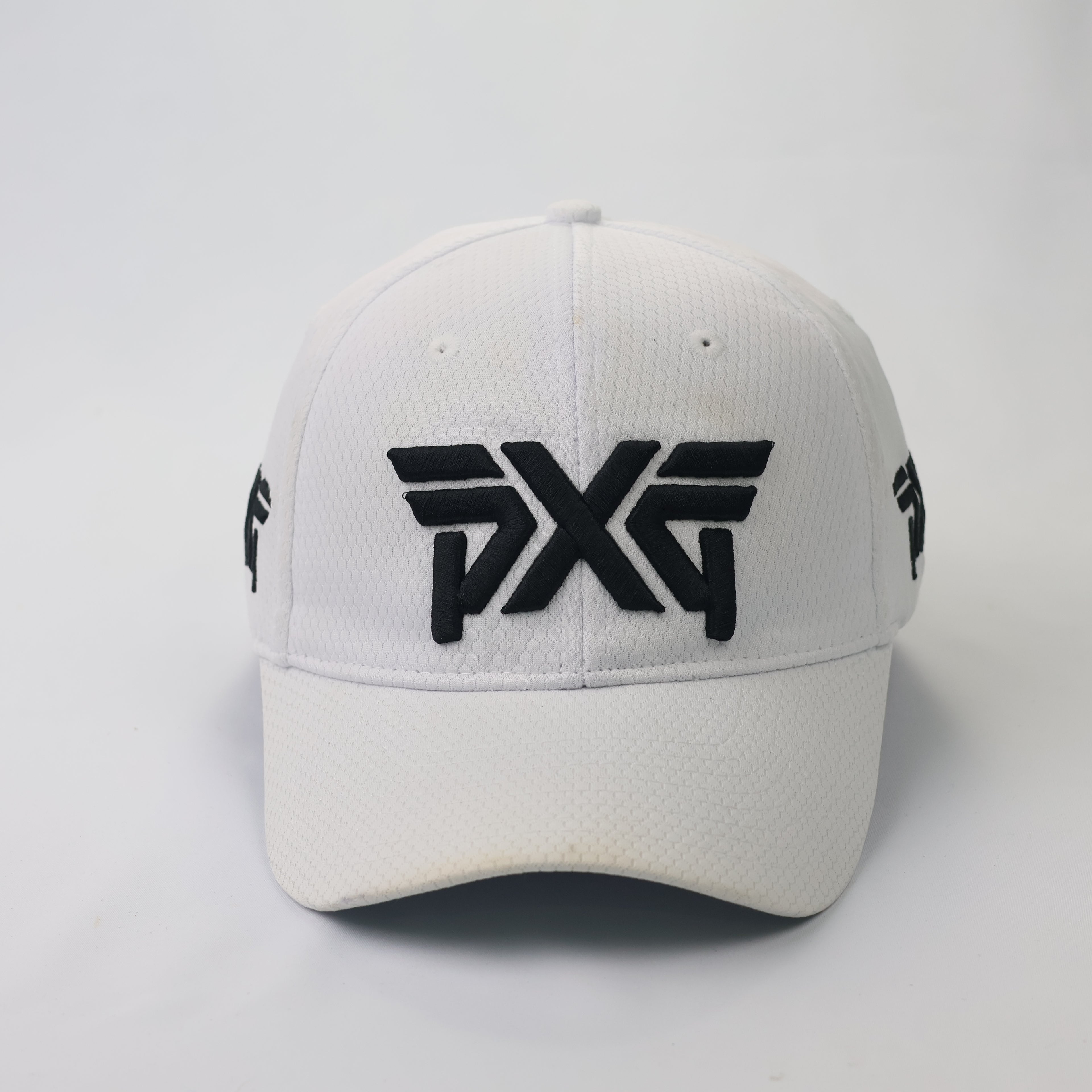 PXG Golf Luxury Thrifted Hat - White Performance Mesh