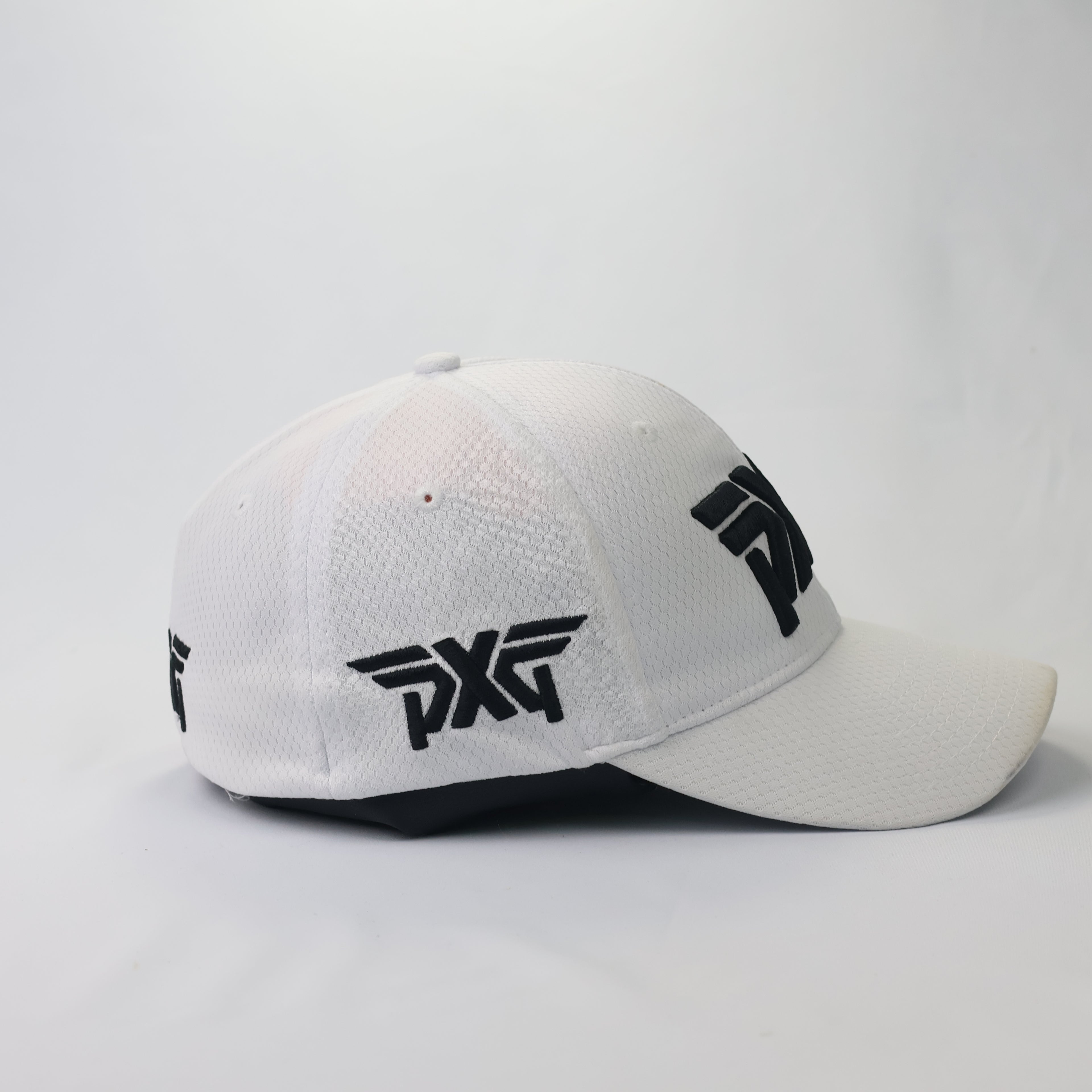 PXG Golf Luxury Thrifted Hat - White Performance Mesh