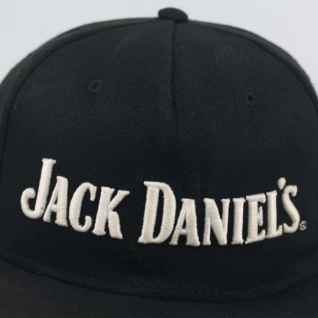 Thrifted Jack Daniel's Whiskey Embroidered Flat Brim Cap - Size 56-58cm