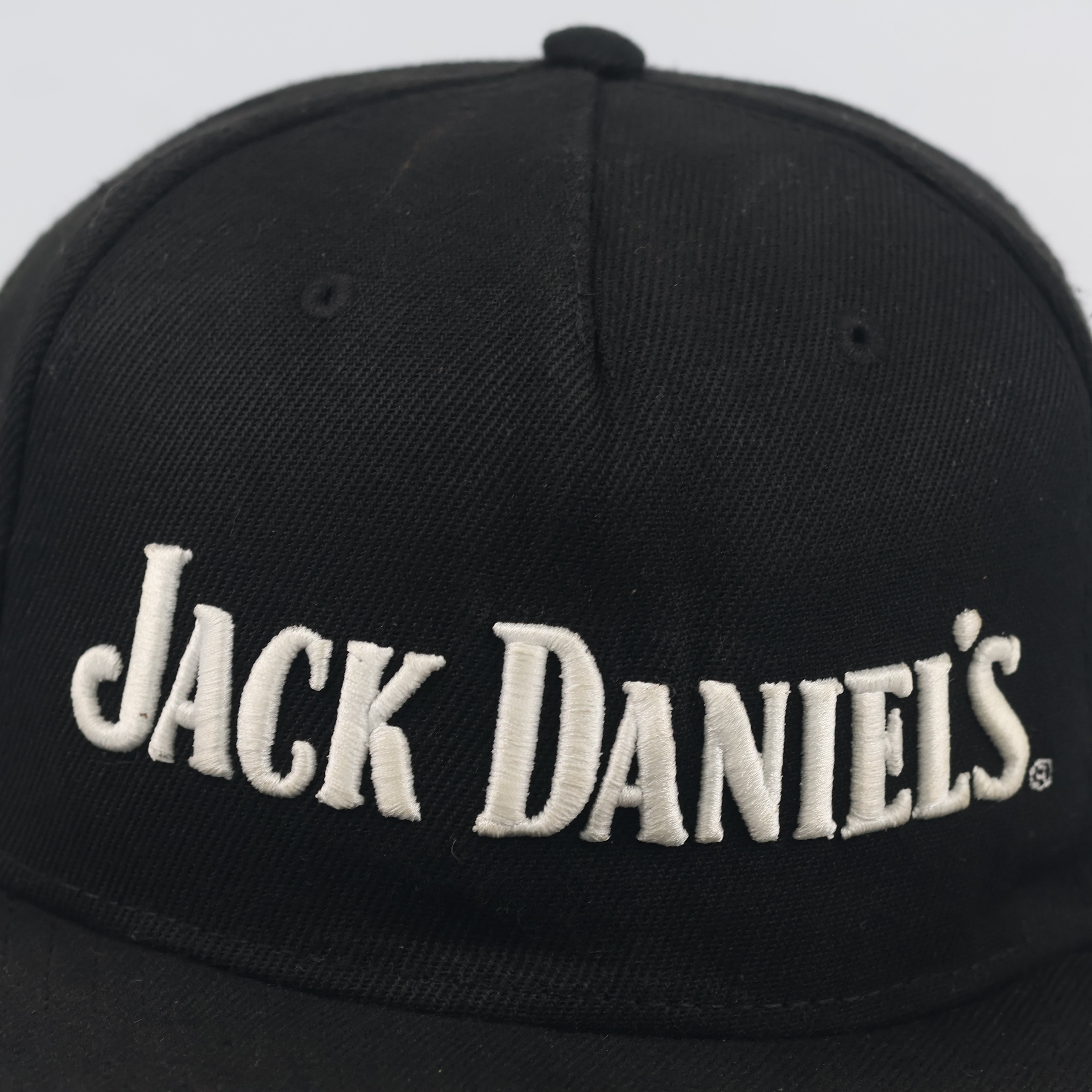 Thrifted Jack Daniel's Whiskey Embroidered Flat Brim Cap - Size 56-58cm
