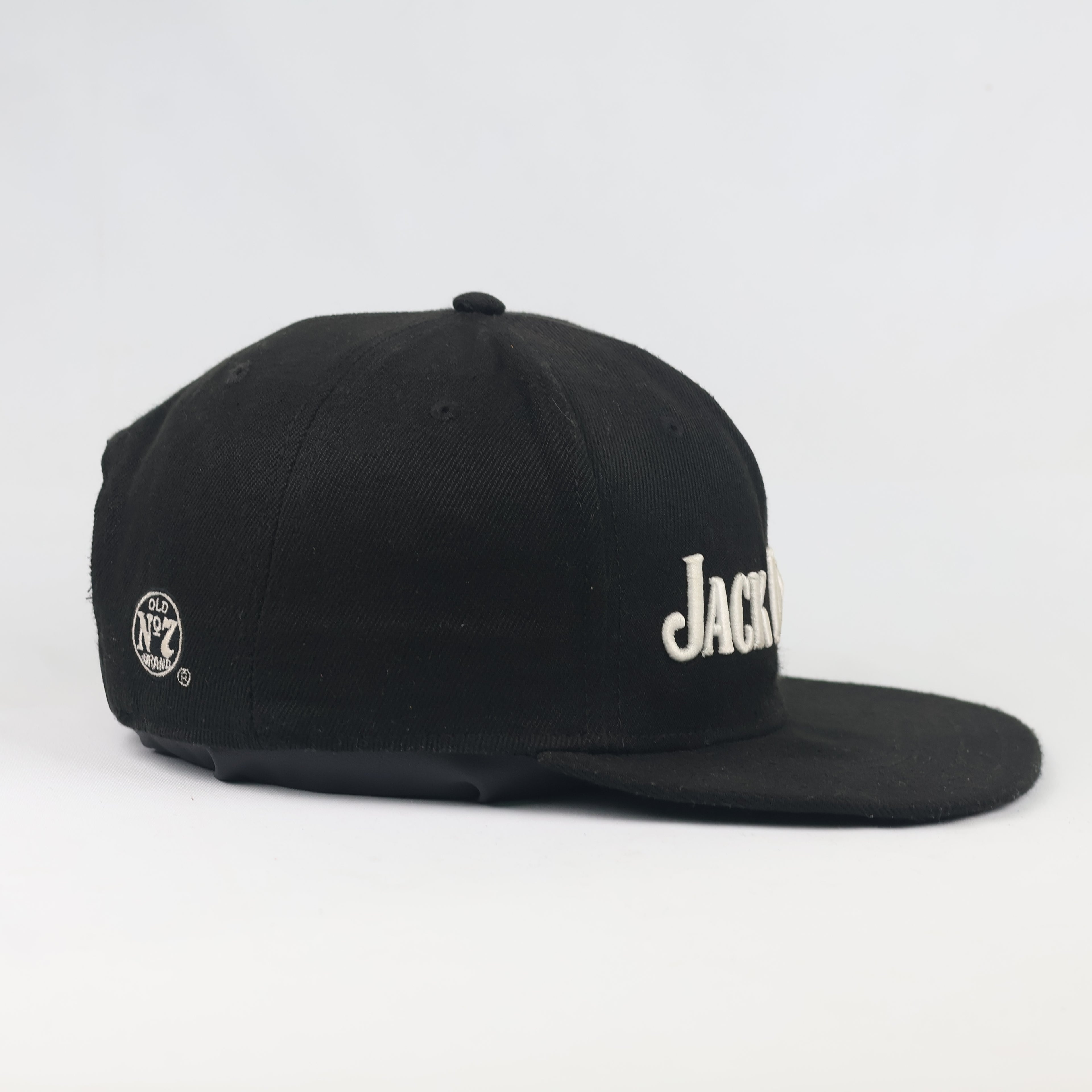 Thrifted Jack Daniel's Whiskey Embroidered Flat Brim Cap - Size 56-58cm