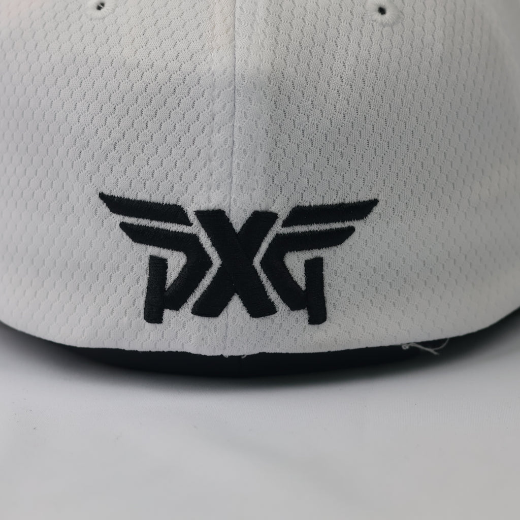 PXG Golf Luxury Thrifted Hat - White Performance Mesh