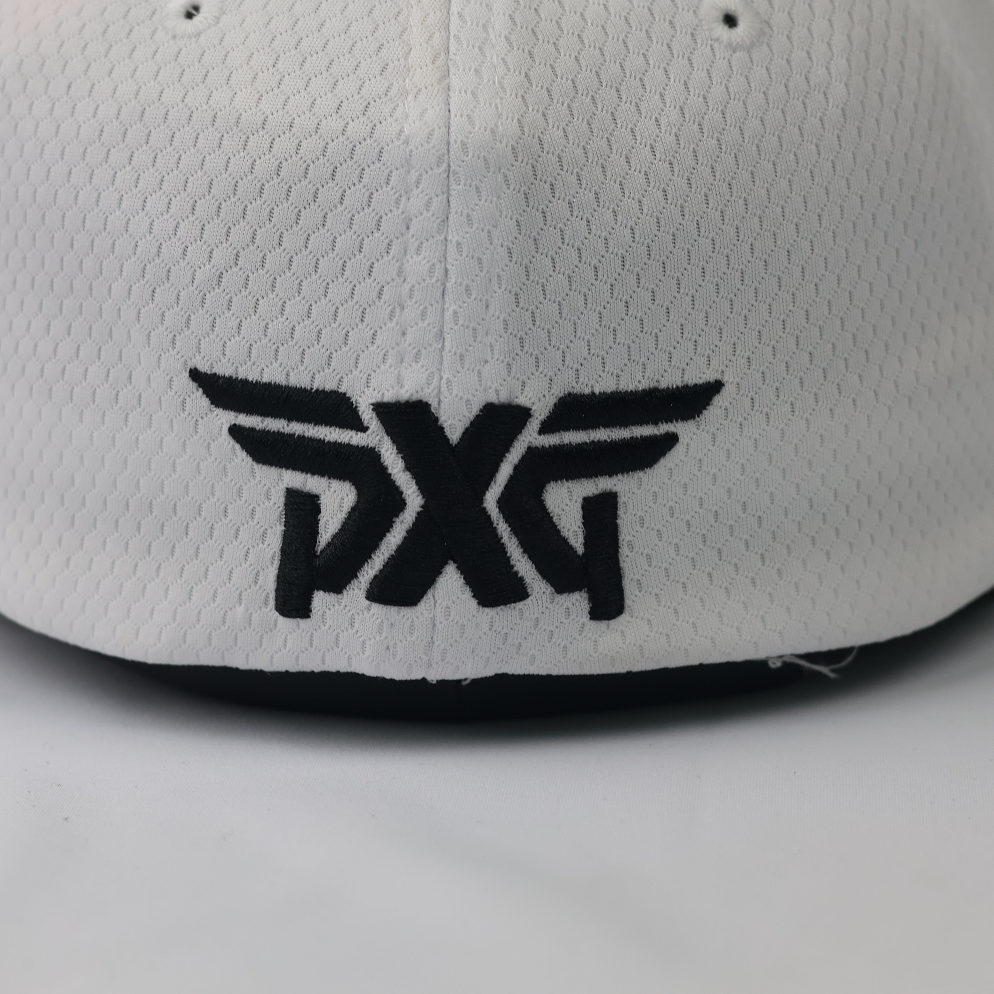 PXG Golf Luxury Thrifted Hat - White Performance Mesh