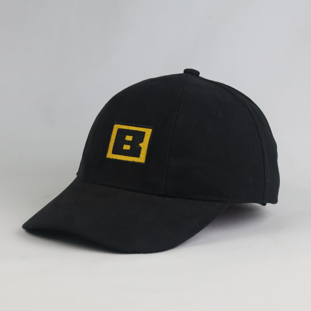 Thrifted Black Embroidered 'B' Logo Baseball Cap (57-59 cm) | 11013