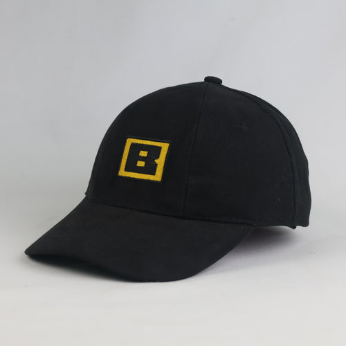 Thrifted Black Embroidered 'B' Logo Baseball Cap (57-59 cm) | 11013