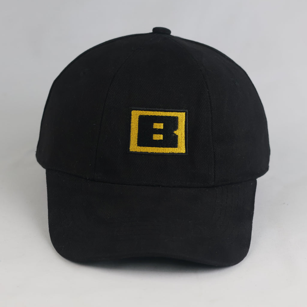 Thrifted Black Embroidered 'B' Logo Baseball Cap (57-59 cm) | 11013