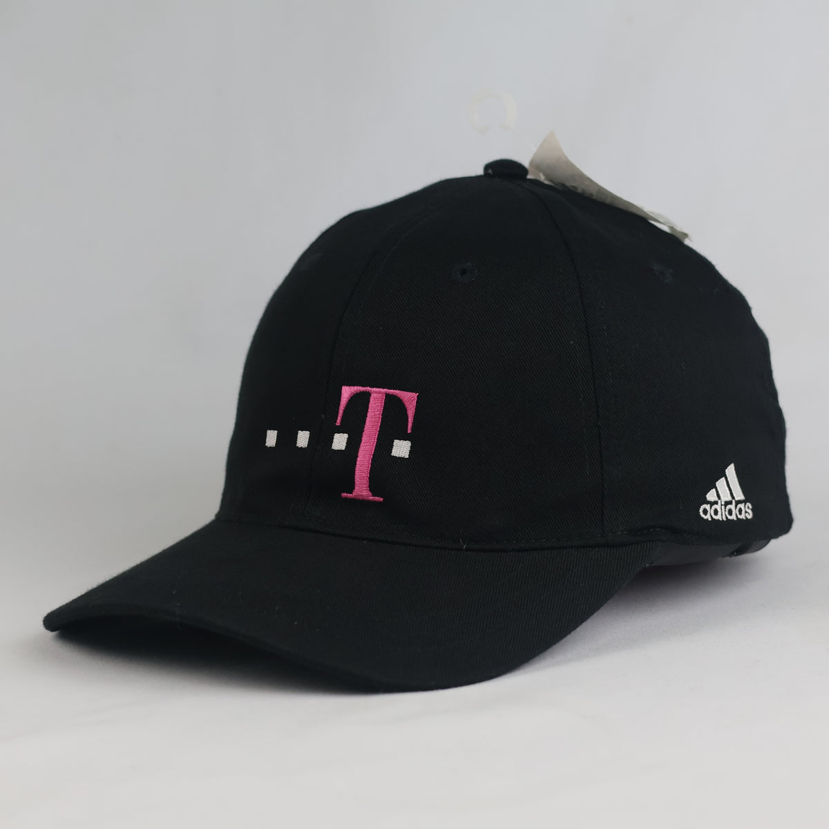 Thrifted Vintage Adidas T-Mobile Black Cotton Snapback Hat (Size 56–57 cm) | 11001