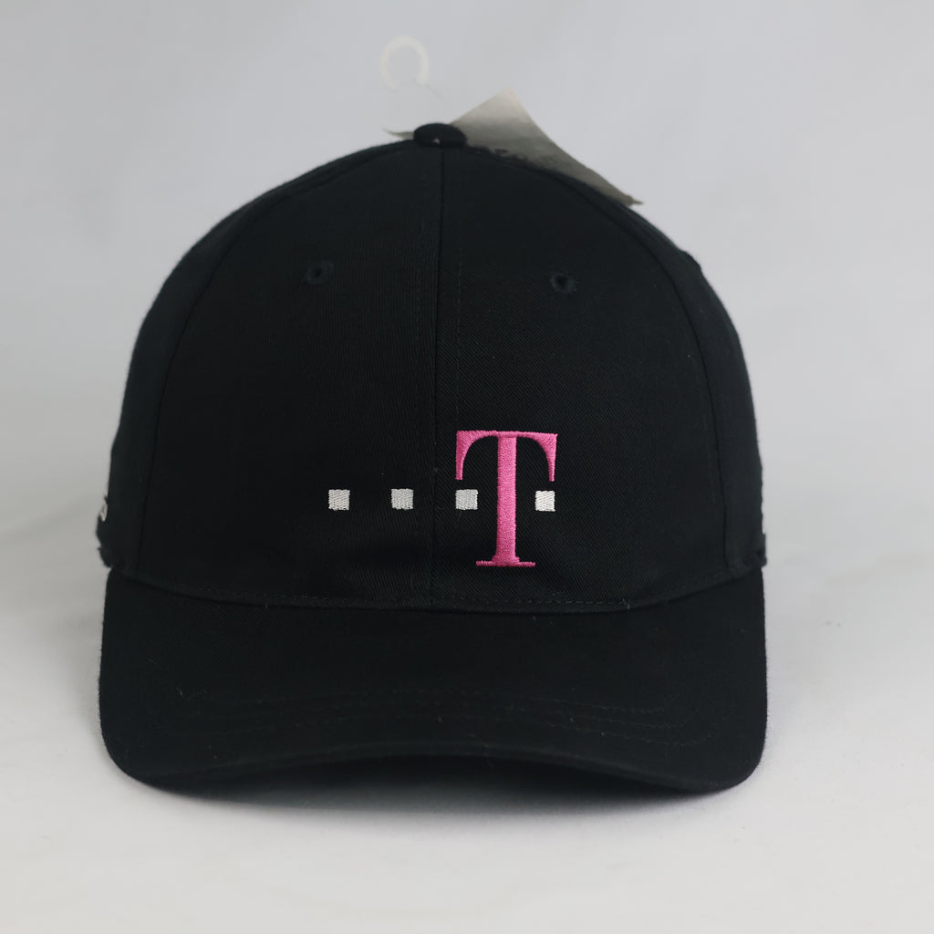 Thrifted Vintage Adidas T-Mobile Black Cotton Snapback Hat (Size 56–57 cm) | 11001