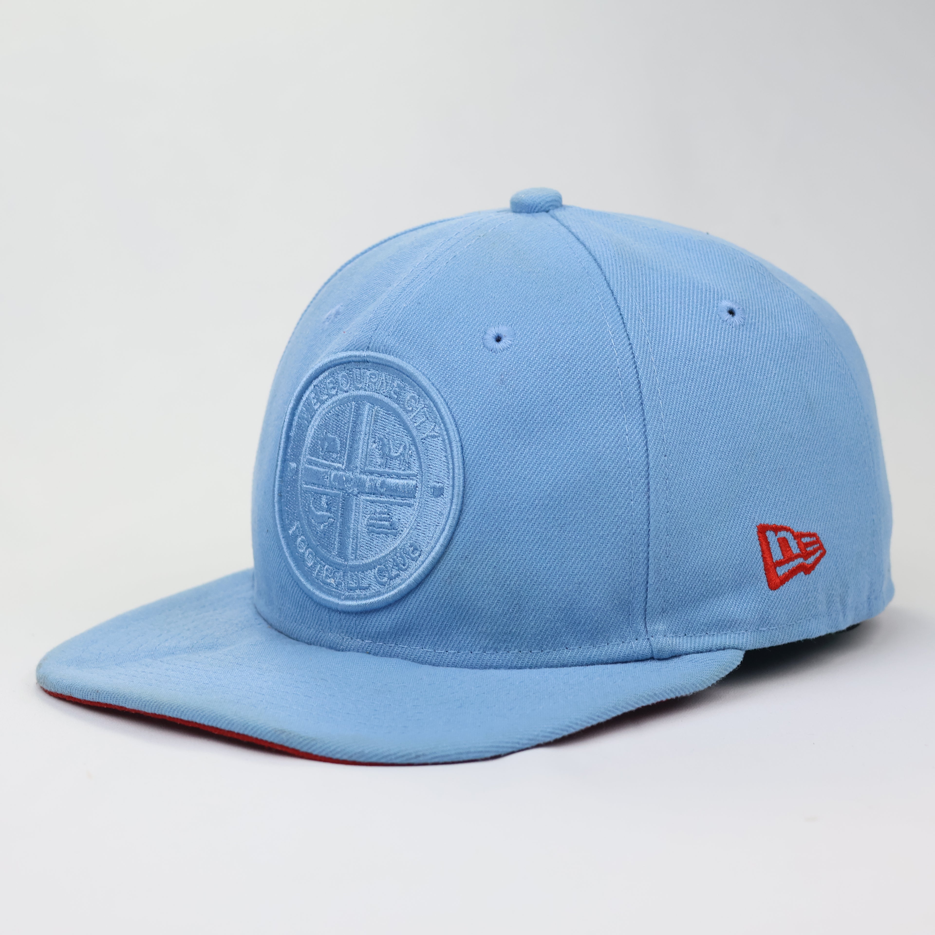 New Era 9FIFTY Melbourne City FC Thrifted  Snapback Hat - Sky Blue/Red