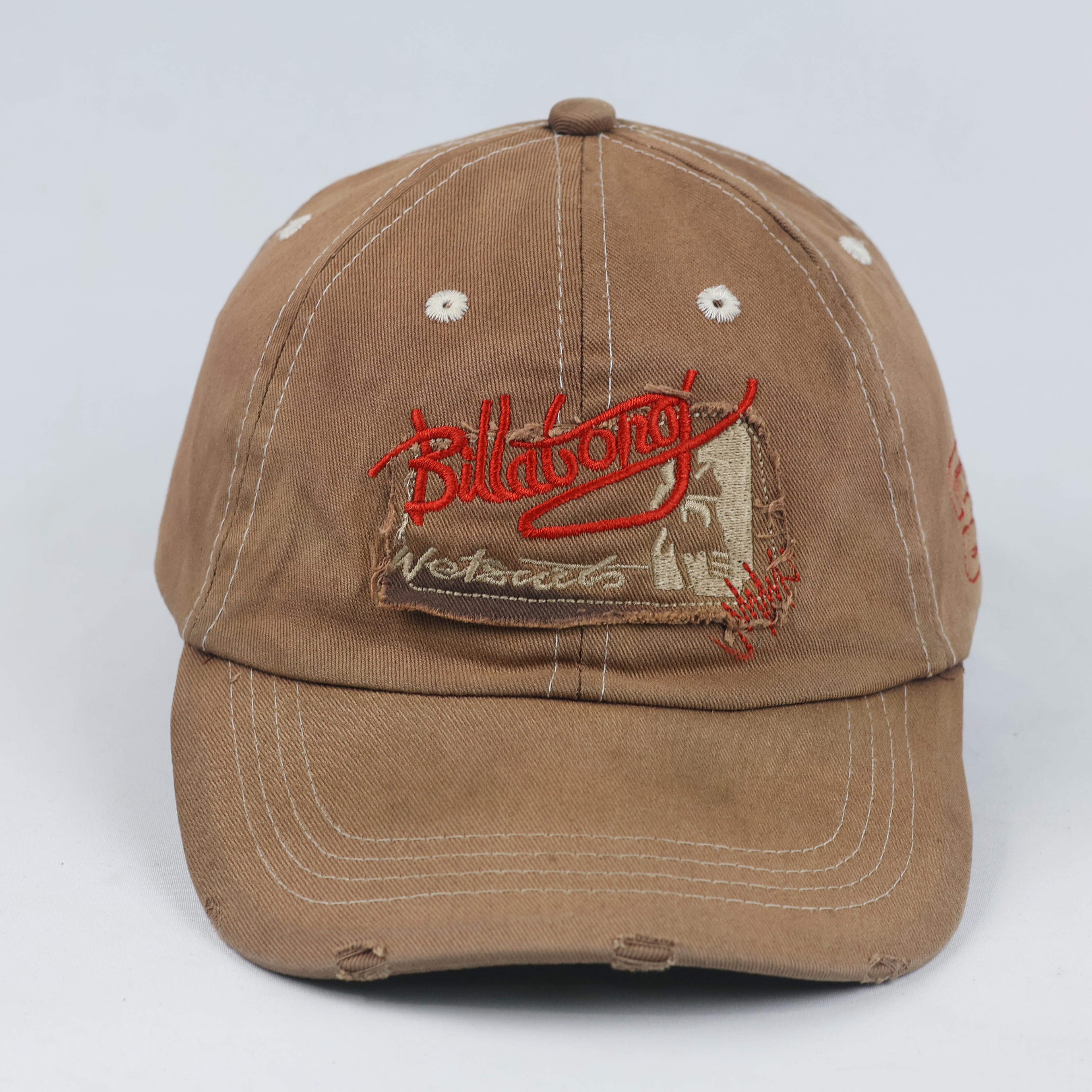 Thrifted Vintage Billabong Brown Distressed Dad Hat - Size 56-58cm
