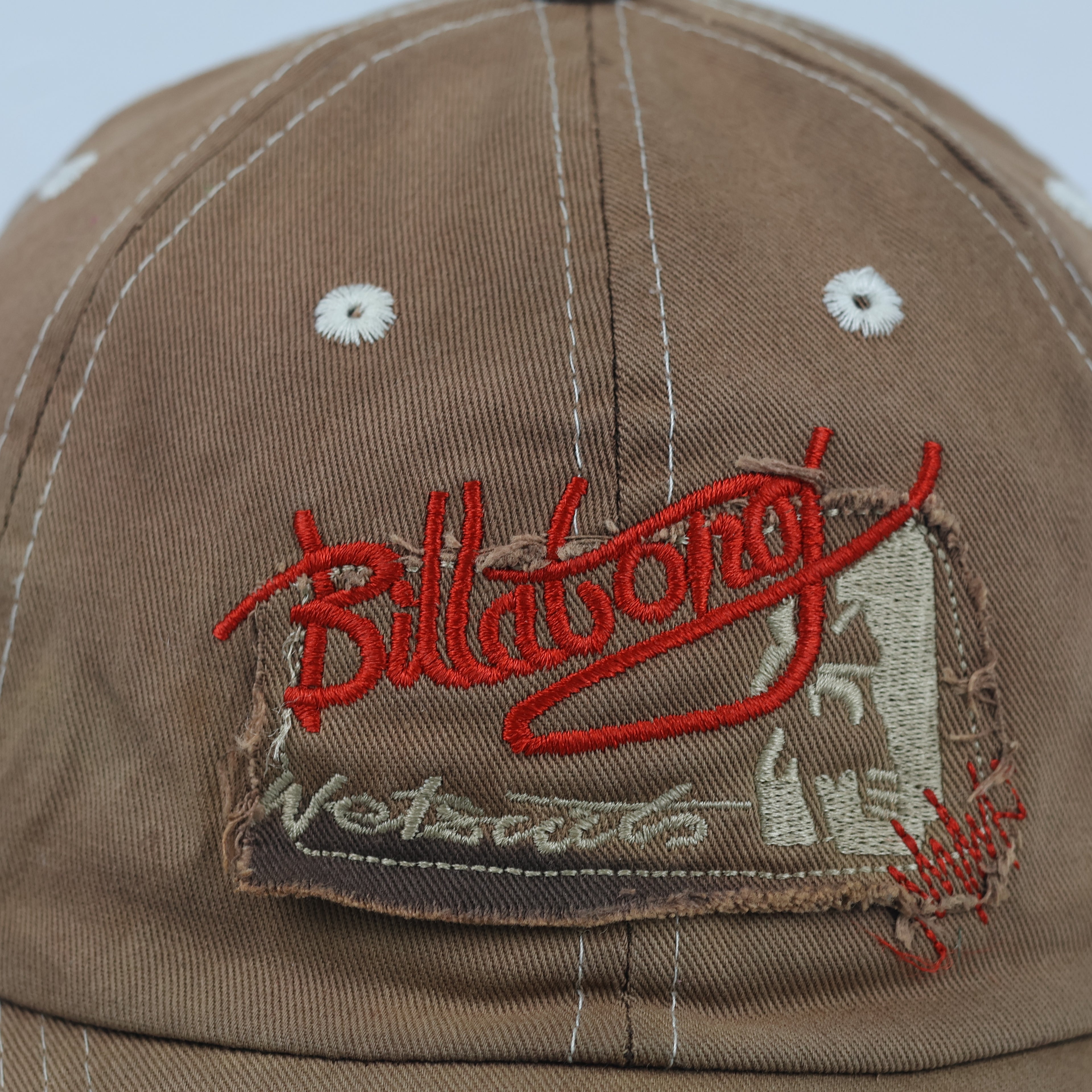 Thrifted Vintage Billabong Brown Distressed Dad Hat - Size 56-58cm