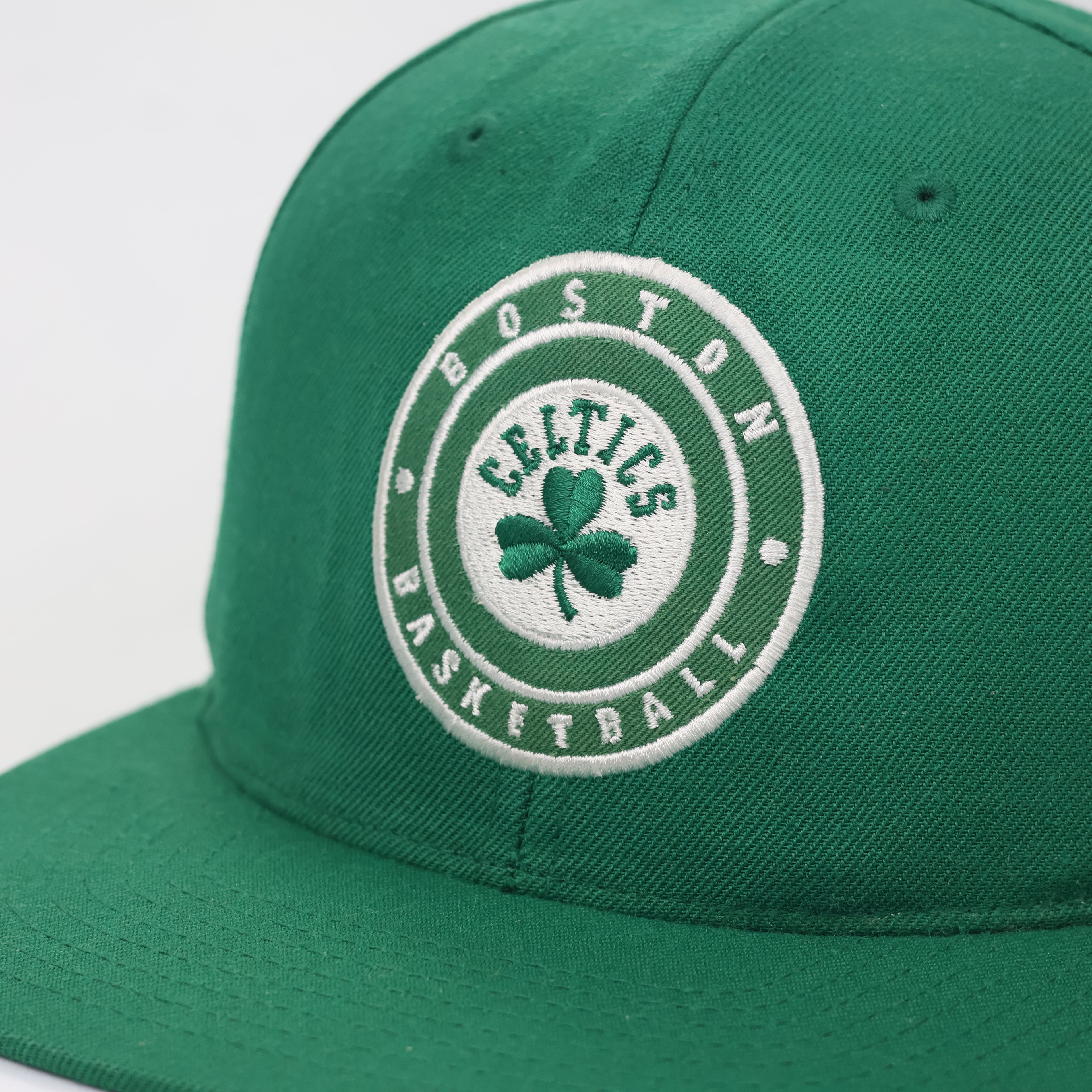 Vintage Style Boston Celtics Basketball Crest Thrifted Snapback | Mitchell & Ness