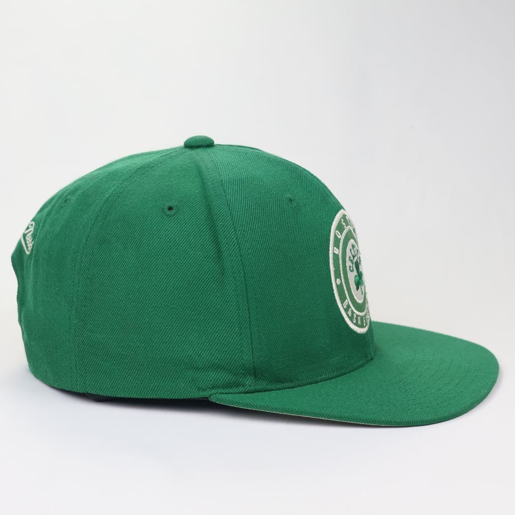 Vintage Style Boston Celtics Basketball Crest Thrifted Snapback | Mitchell & Ness