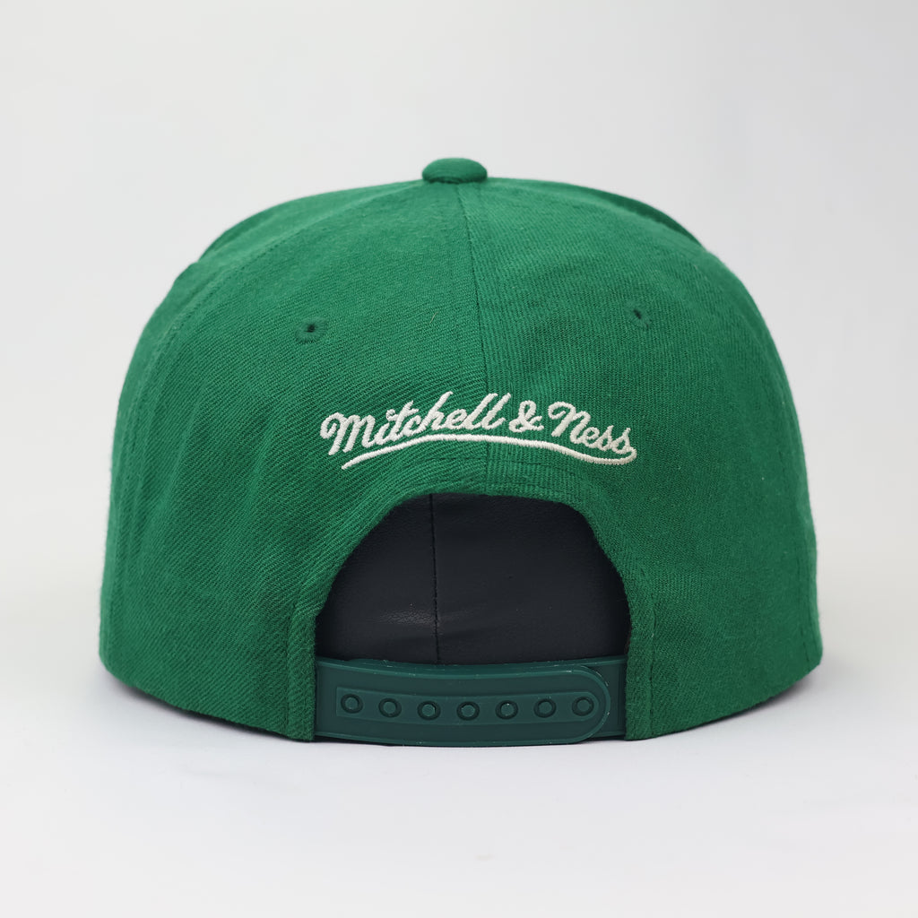 Vintage Style Boston Celtics Basketball Crest Thrifted Snapback | Mitchell & Ness