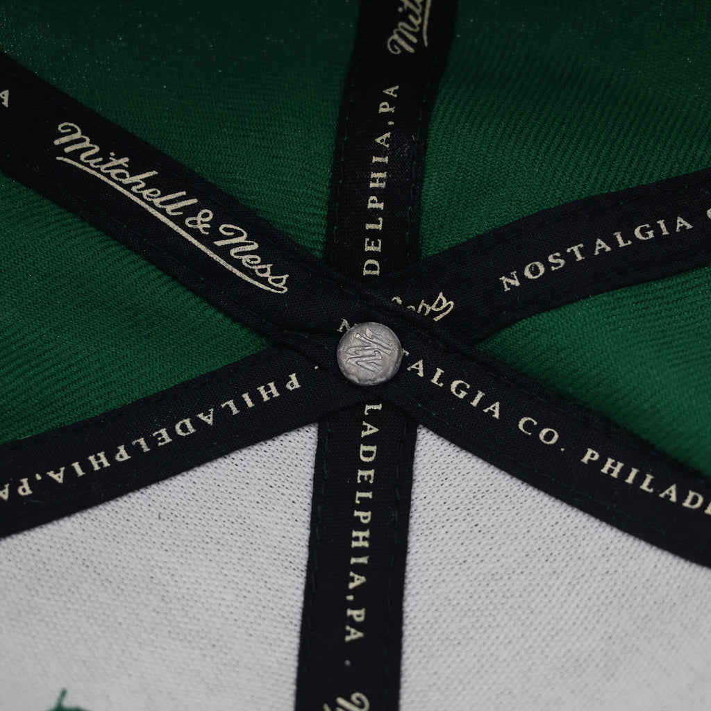 Vintage Style Boston Celtics Basketball Crest Thrifted Snapback | Mitchell & Ness