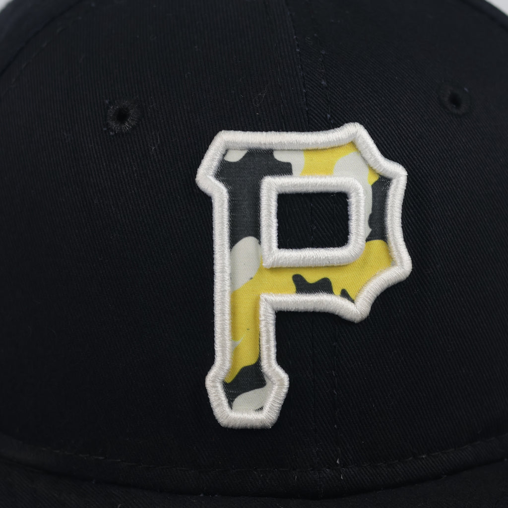 Thrifted New Era MLB Pittsburgh Pirates Camo Brim Snapback - Youth Size 53-55cm
